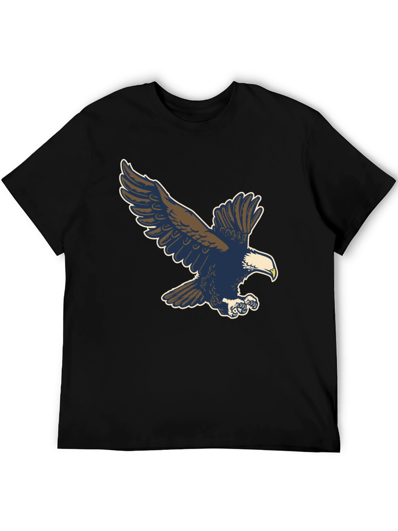 Eagle Graphic Tee - Classic Black Cotton Blend