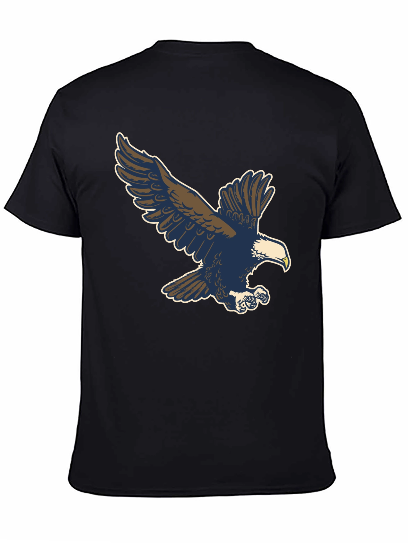Eagle Graphic Tee - Classic Black Cotton Blend