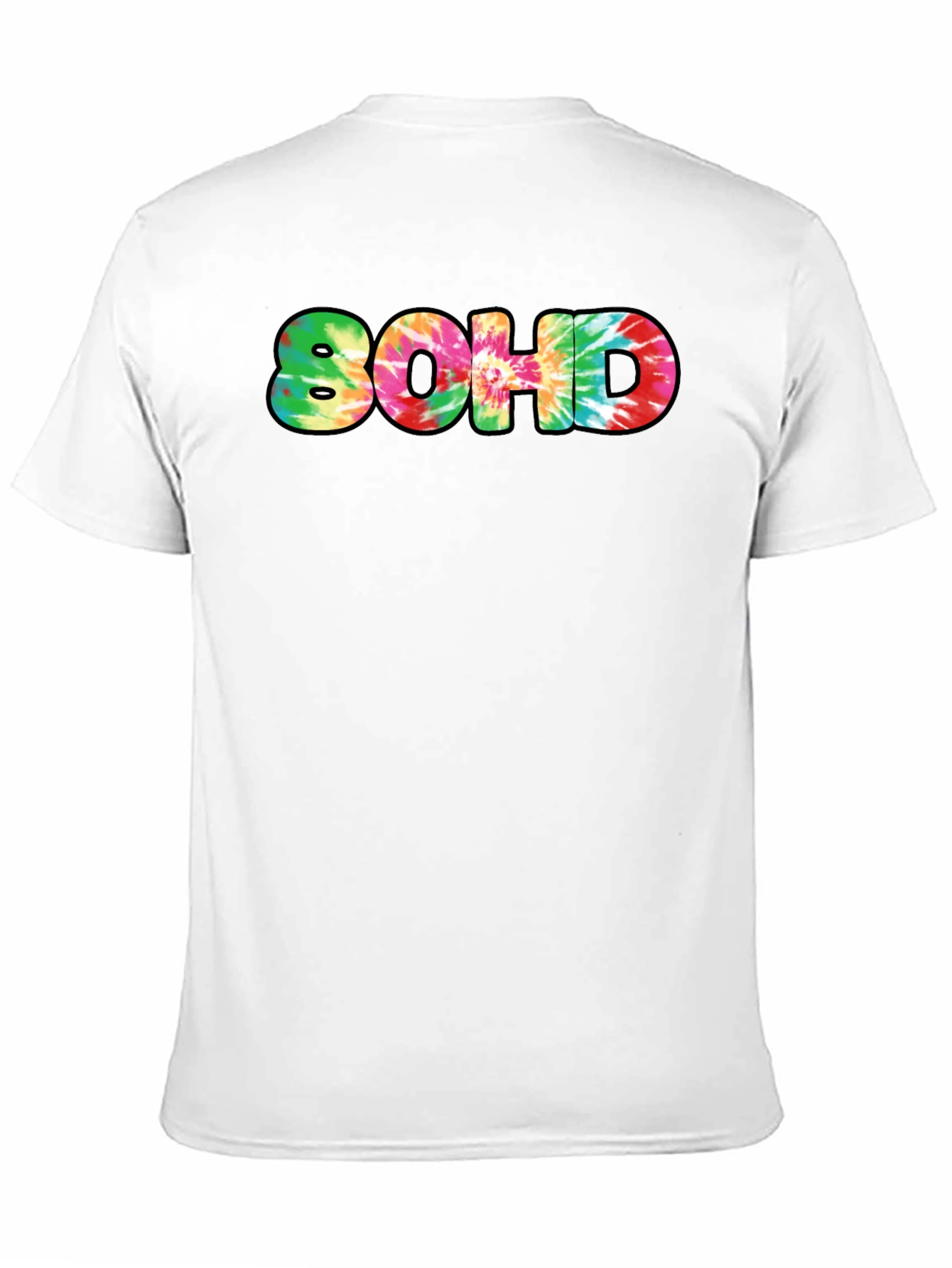 Tie-Dye 80HD Graphic Print Black T-Shirt