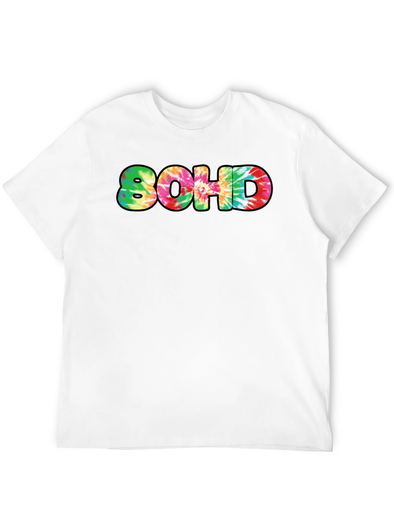 Tie-Dye 80HD Graphic Print Black T-Shirt