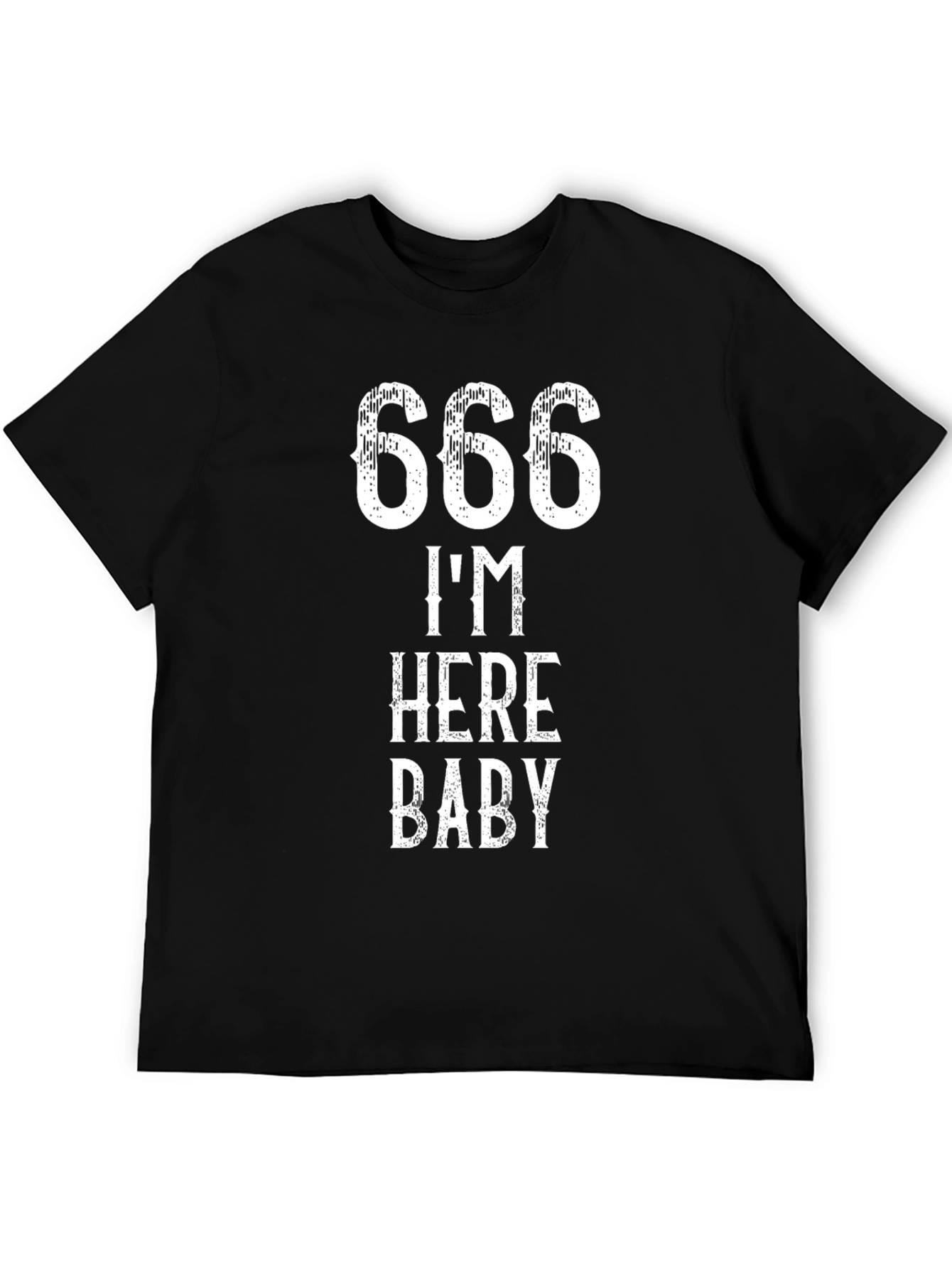 666 Im Here Baby T-Shirt - Bold Graphic Tee