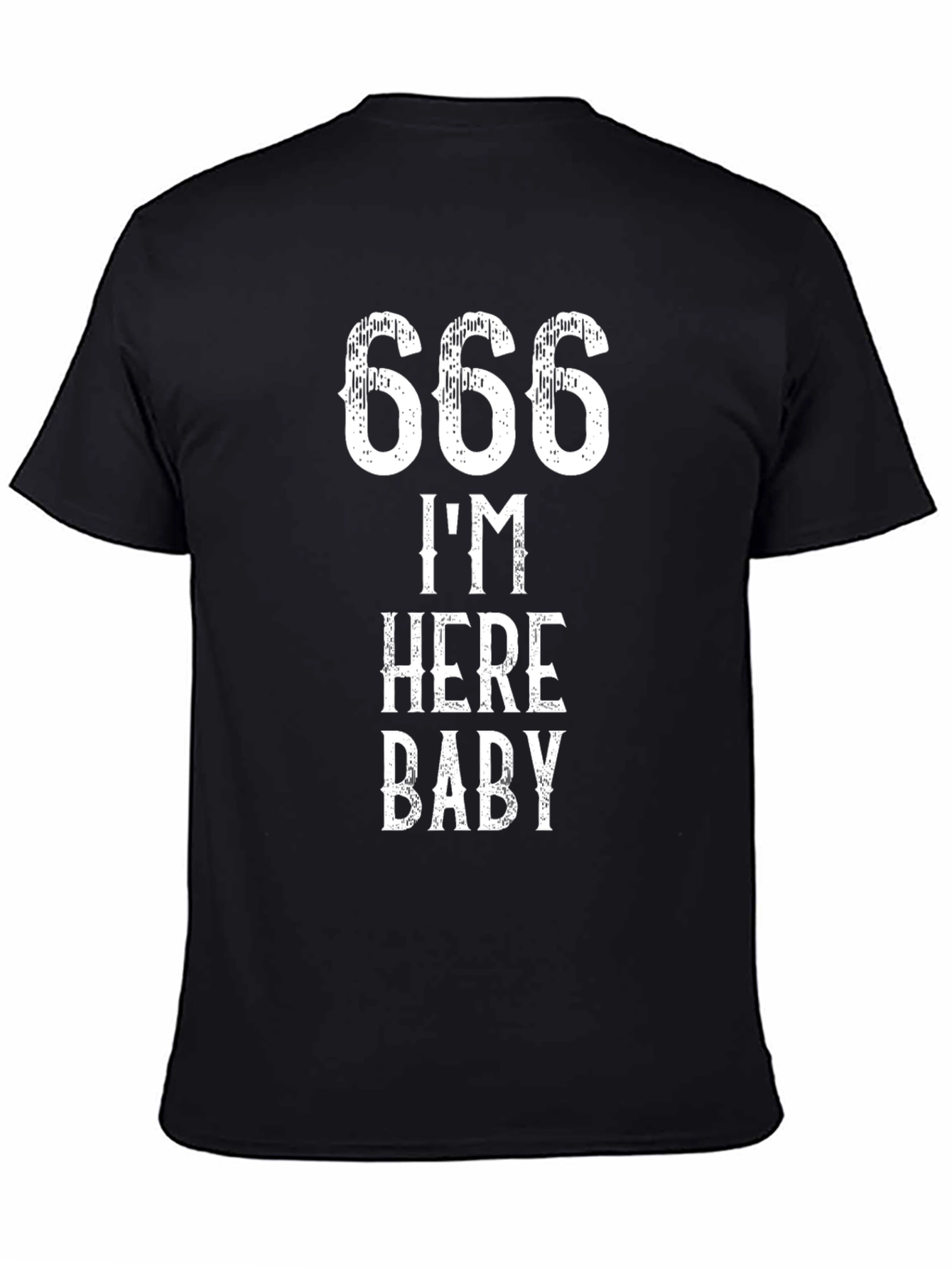 666 Im Here Baby T-Shirt - Bold Graphic Tee