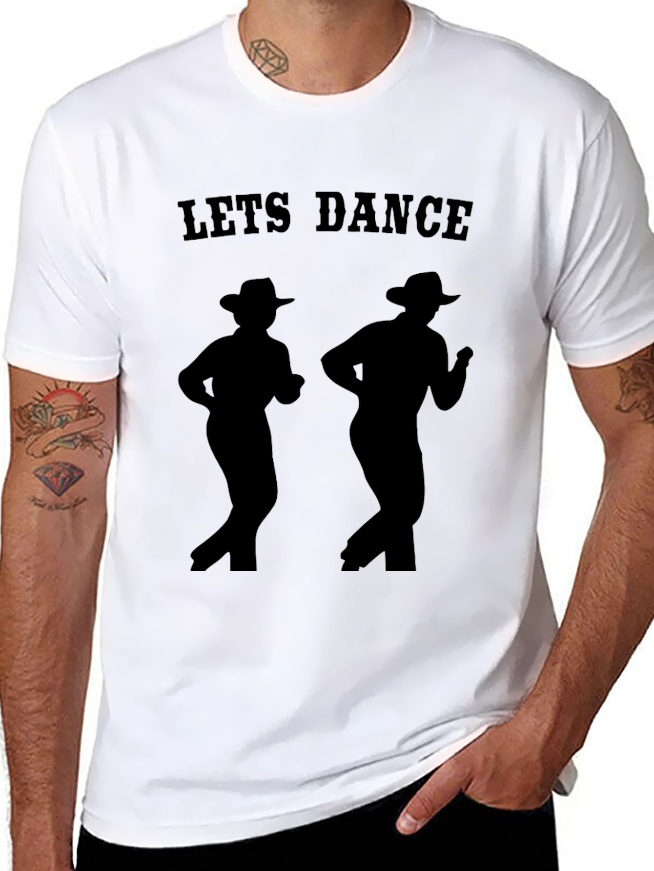 Lets Dance Cowboy Silhouette T-Shirt