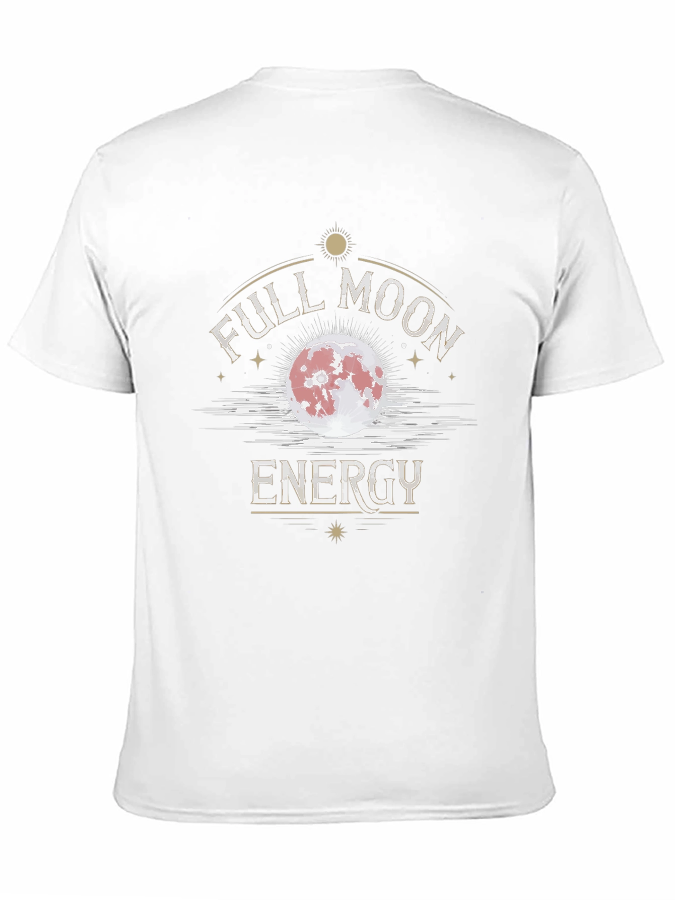 Full Moon Energy Graphic T-Shirt - Black Cotton Tee