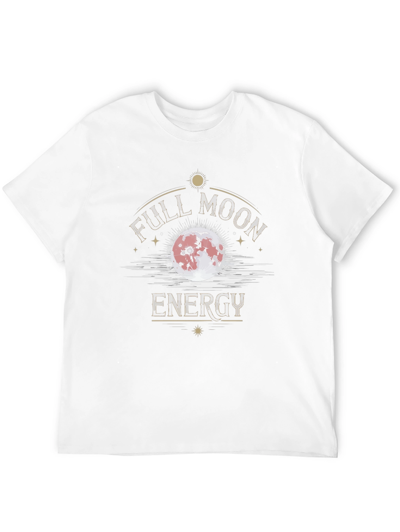 Full Moon Energy Graphic T-Shirt - Black Cotton Tee