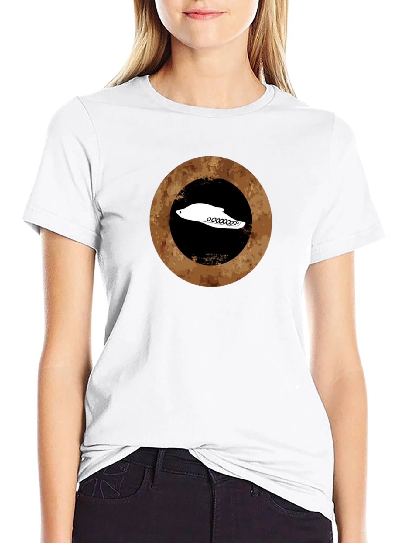 Retro Circle Black T-Shirt