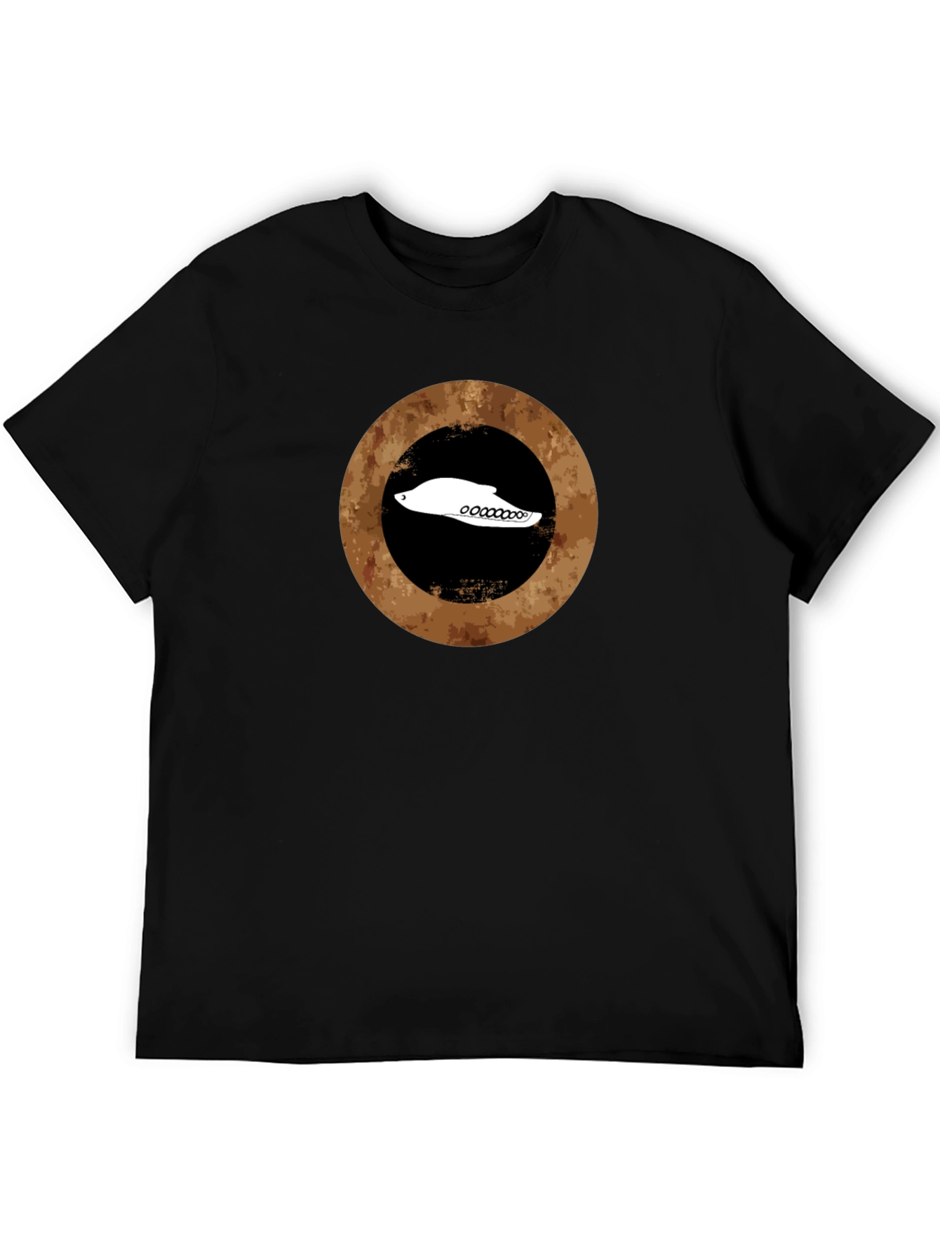 Retro Circle Black T-Shirt