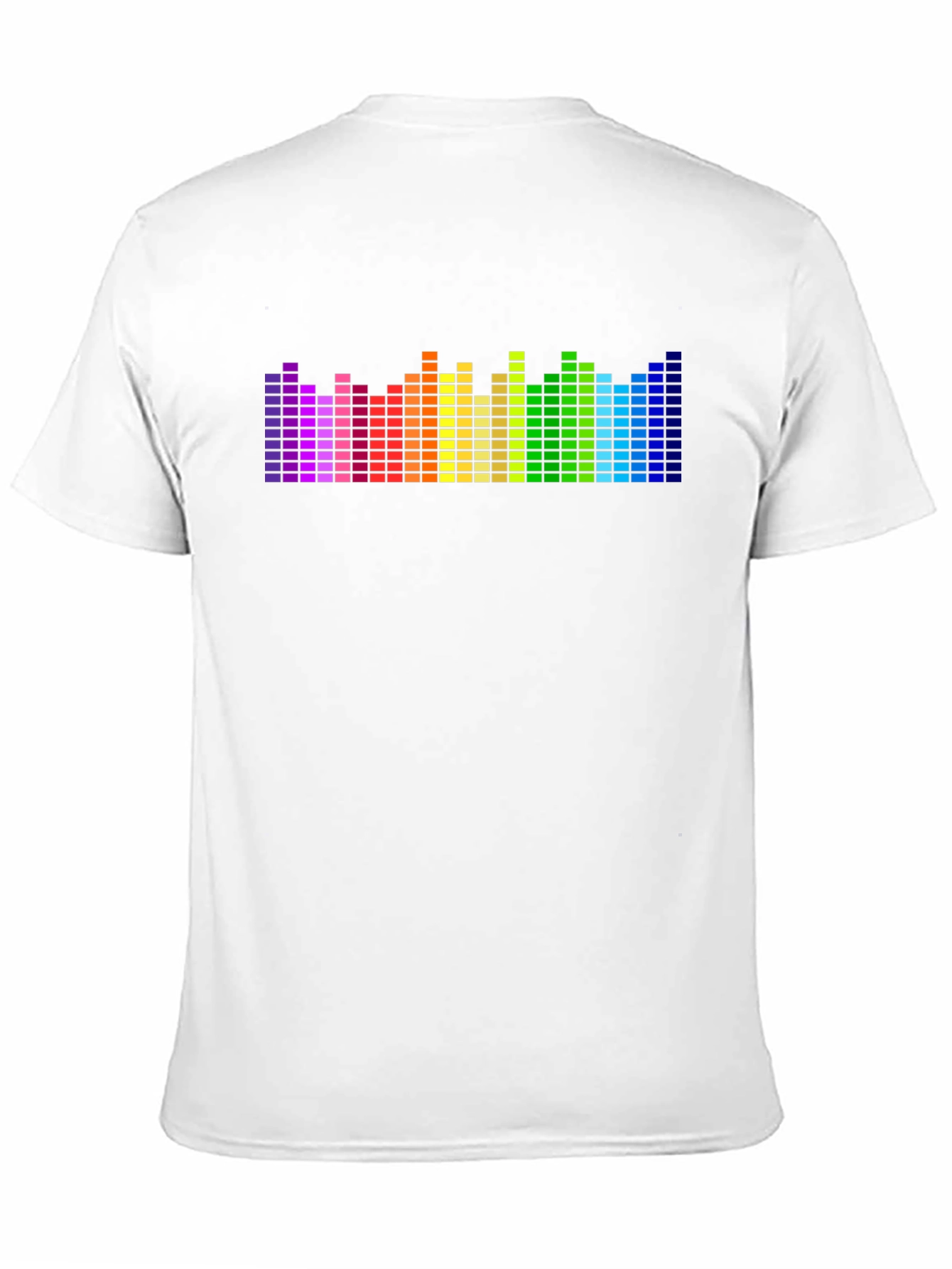 Rainbow Equalizer Graphic Tee - Black Cotton Blend