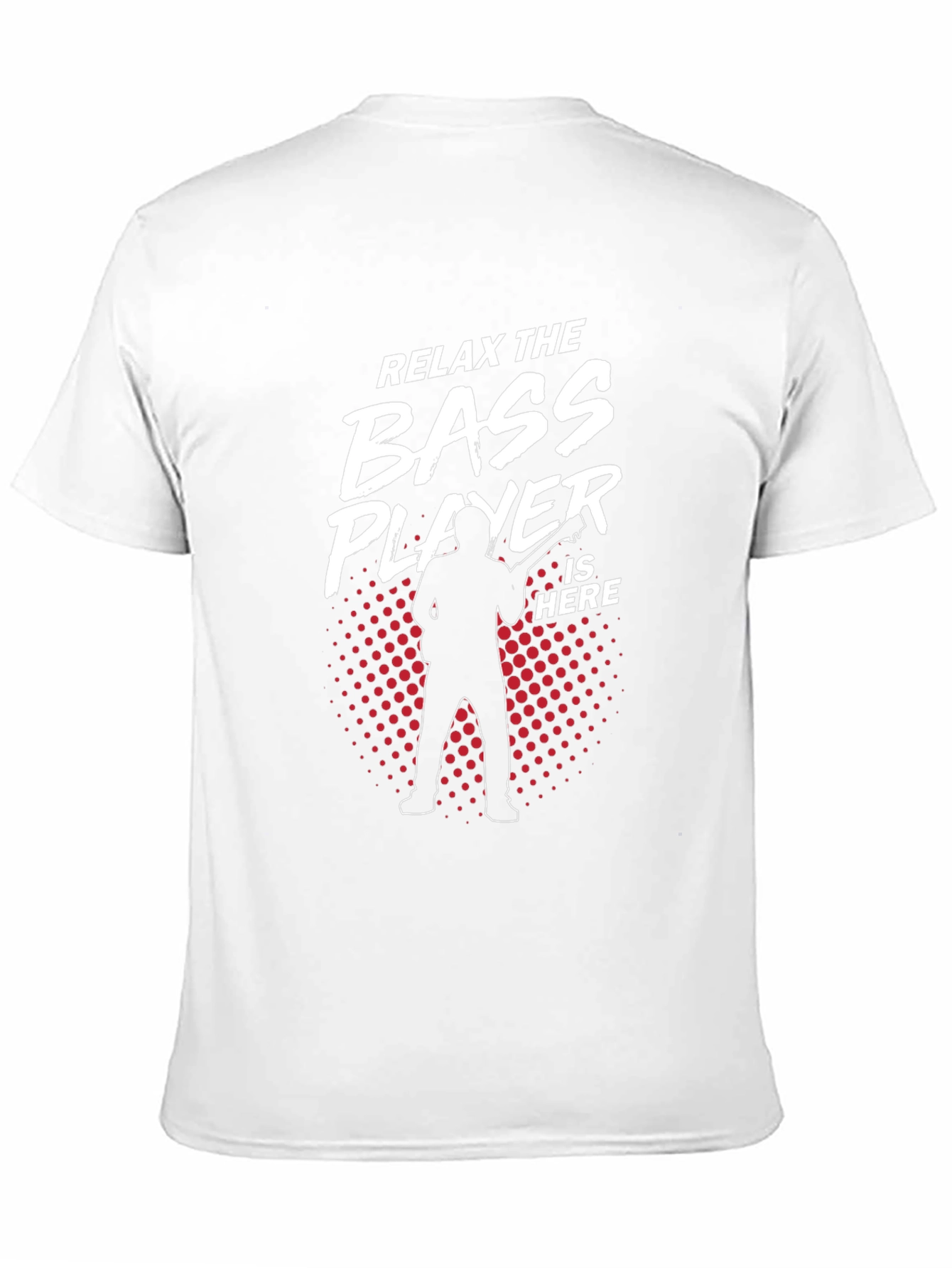 Relax Bass Player Here Black Cotton Tee