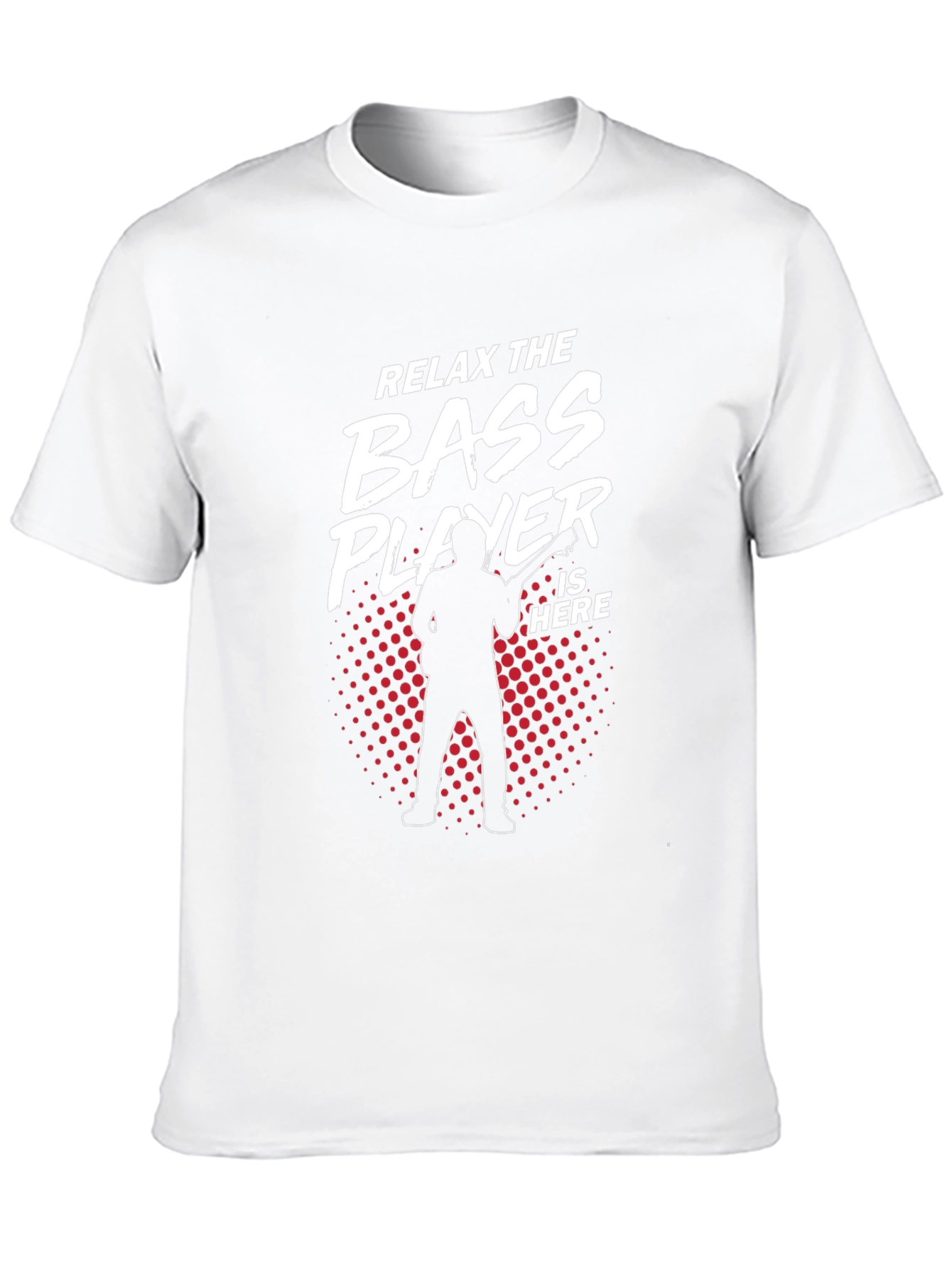 Relax Bass Player Here Black Cotton Tee