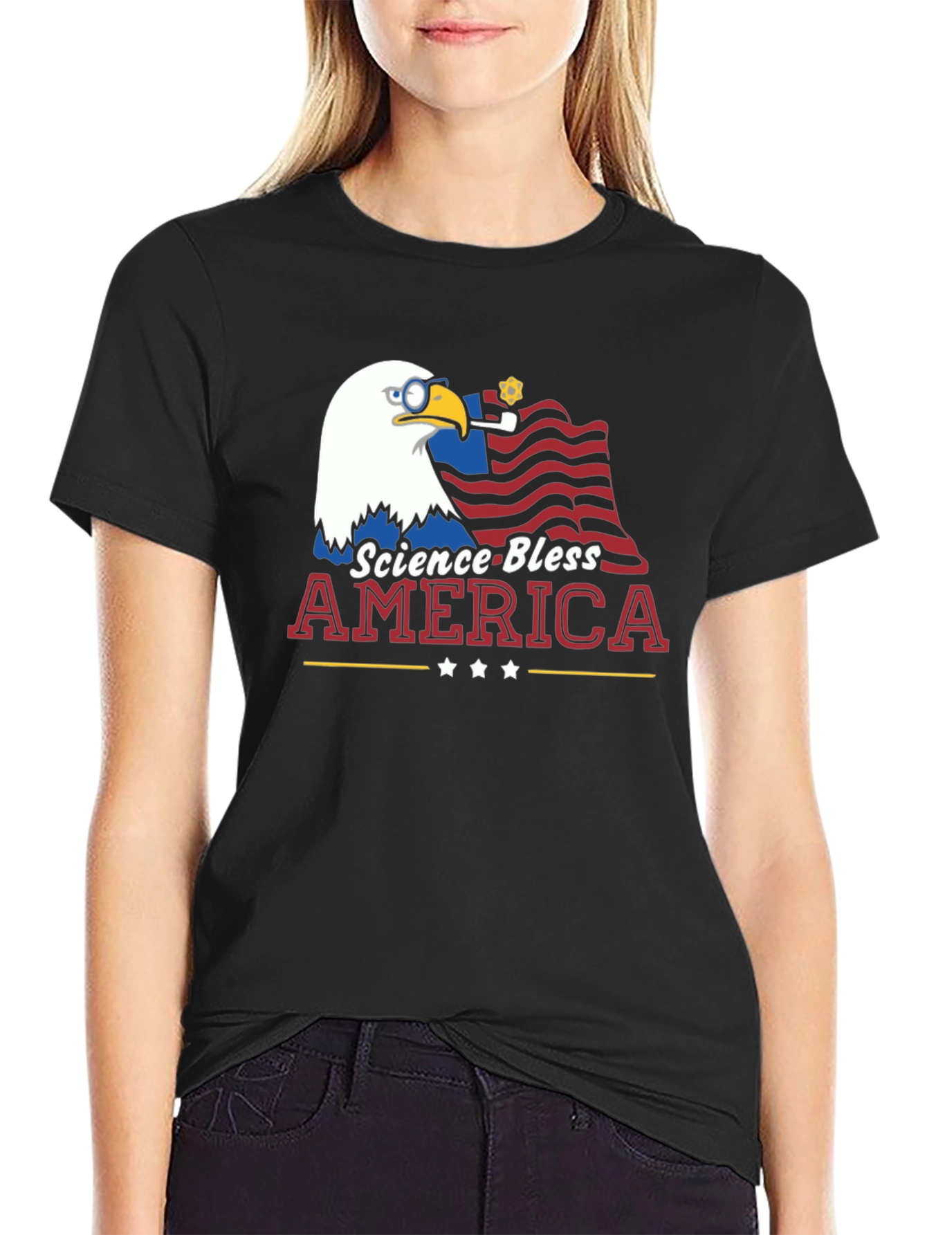 Science Bless America Graphic T-Shirt