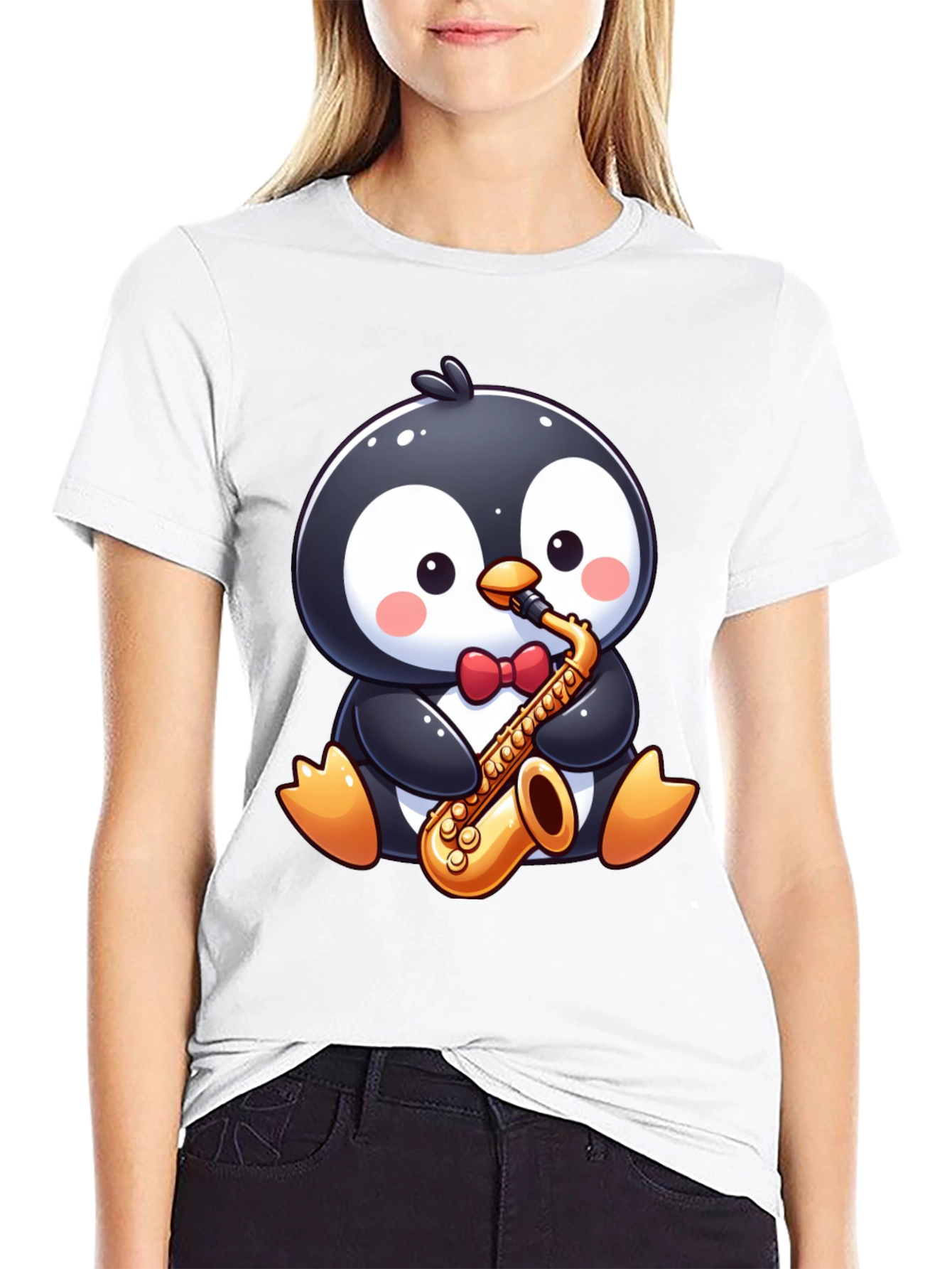 Penguin Sax Player T-Shirt