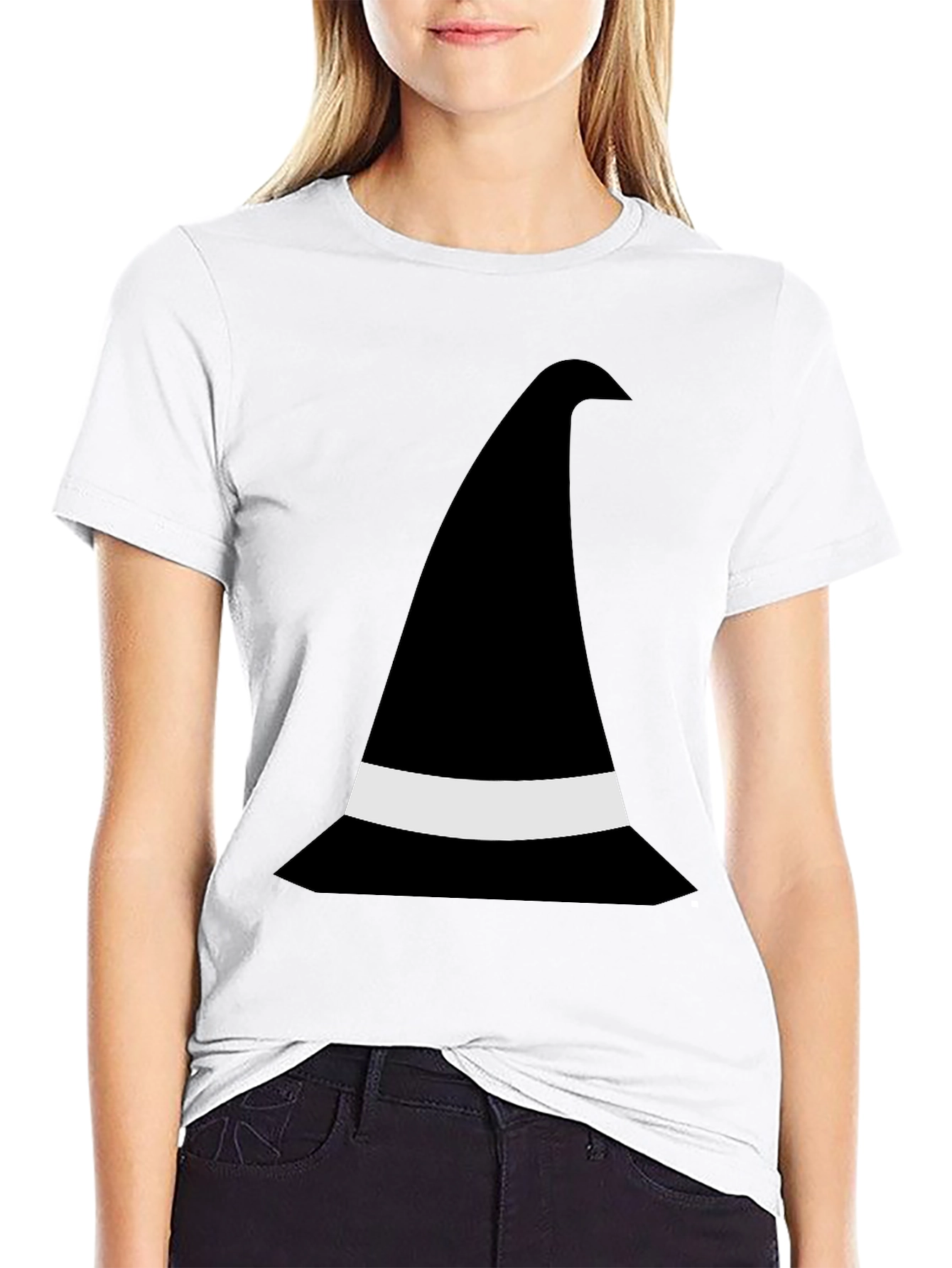 Whimsical Witch Hat Graphic Tee - Halloween Ready!