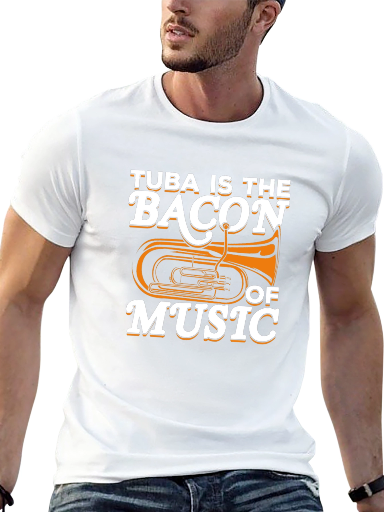 Tuba Is The Bacon of Music Funny Musician T-Shirt