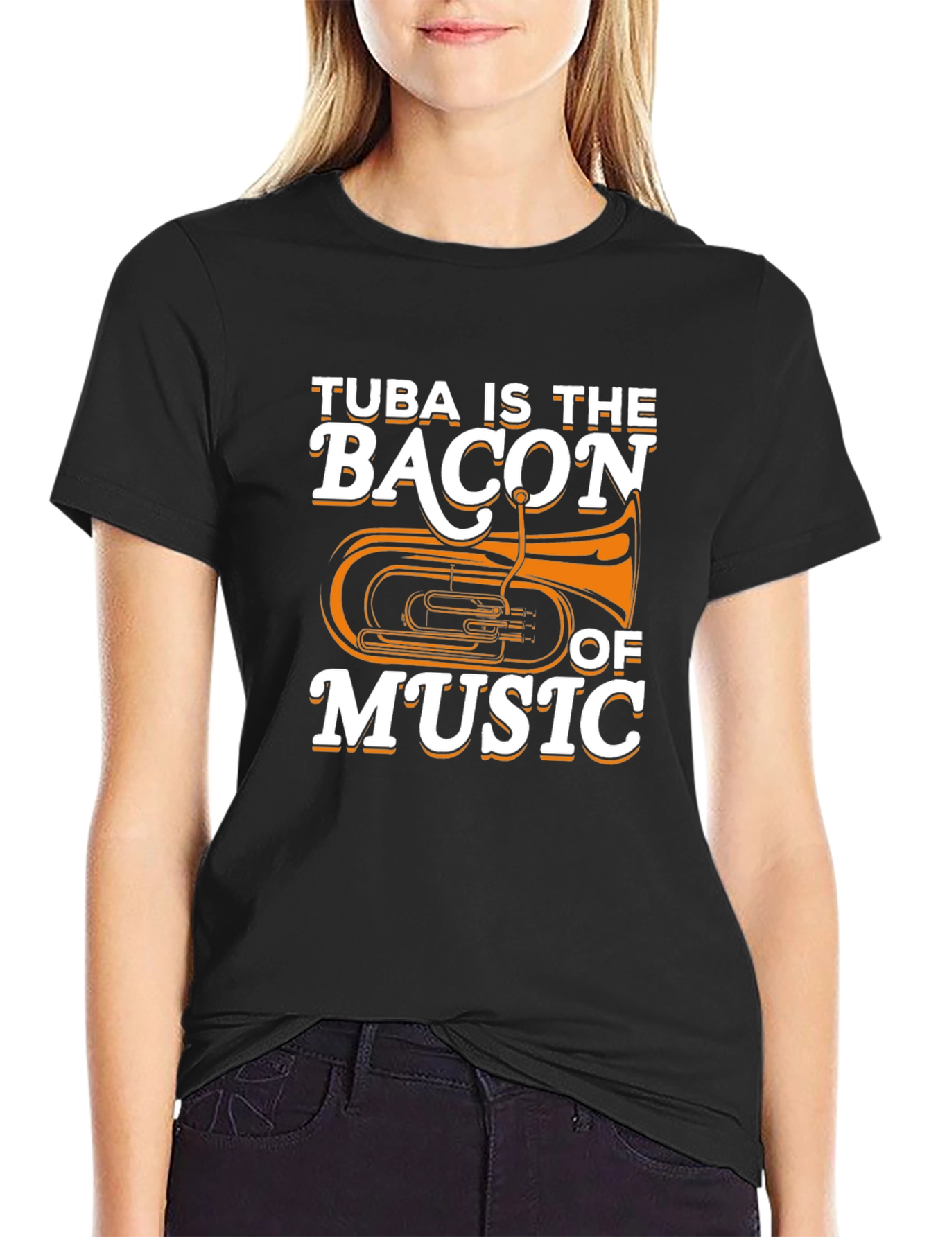Tuba Is The Bacon of Music Funny Musician T-Shirt