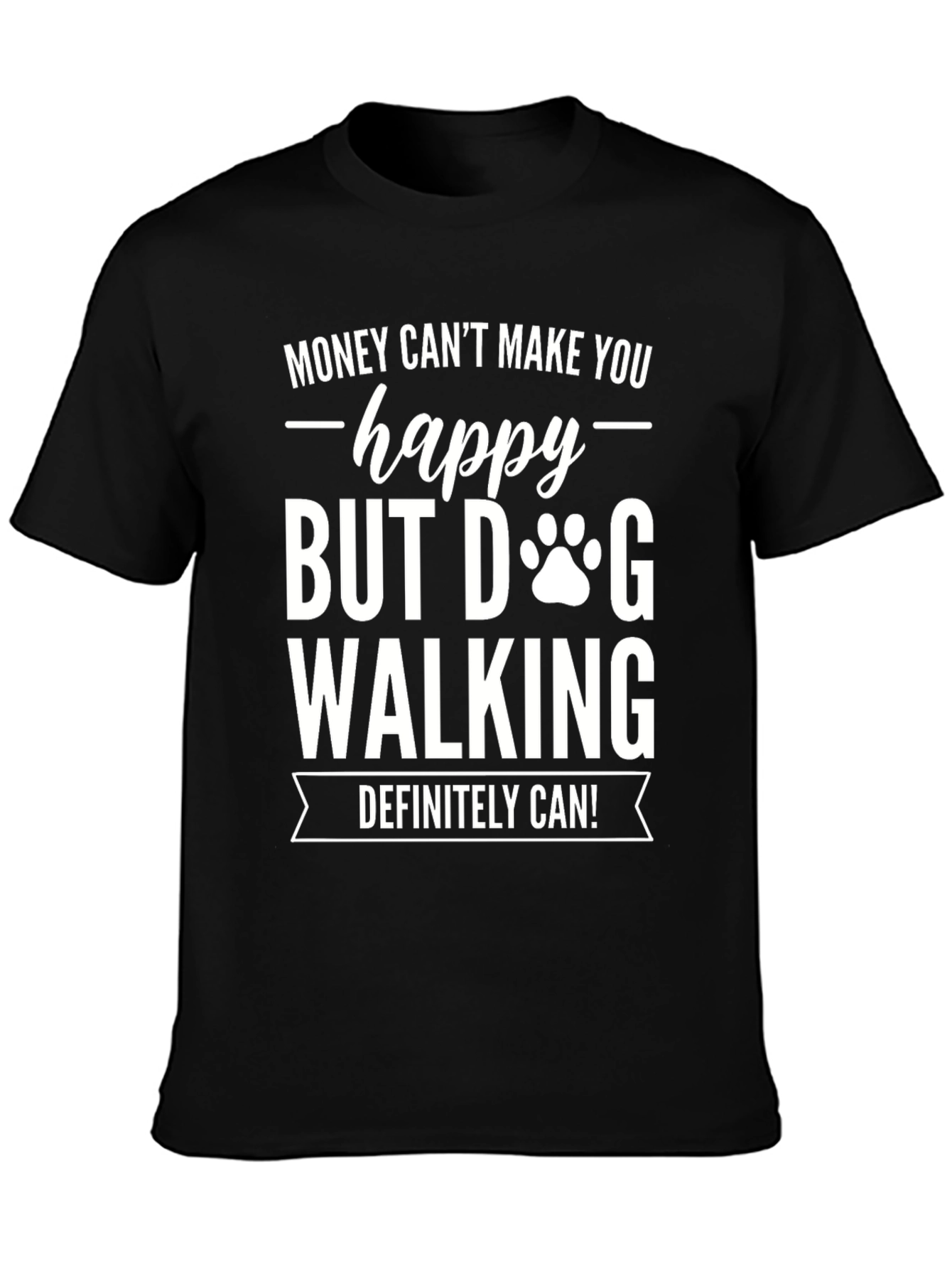 Dog Walking Happy T-Shirt