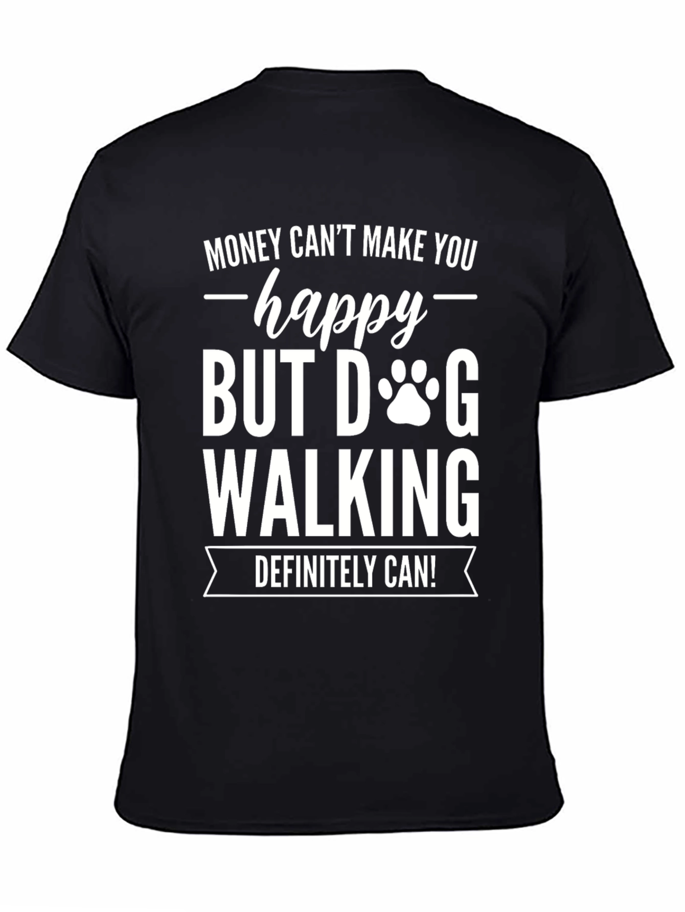 Dog Walking Happy T-Shirt