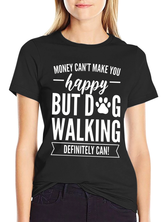 Dog Walking Happy T-Shirt