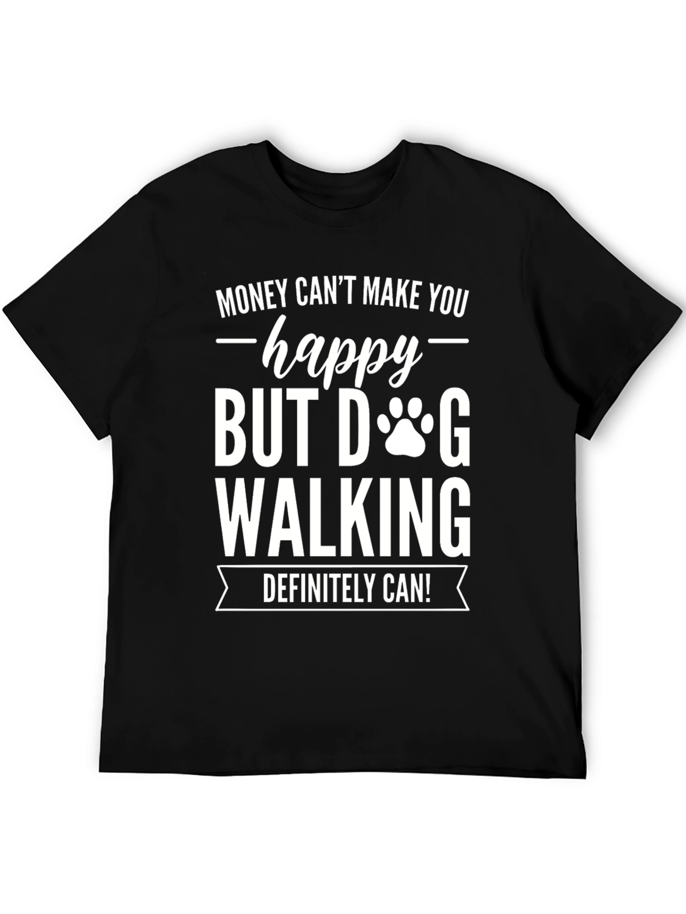 Dog Walking Happy T-Shirt
