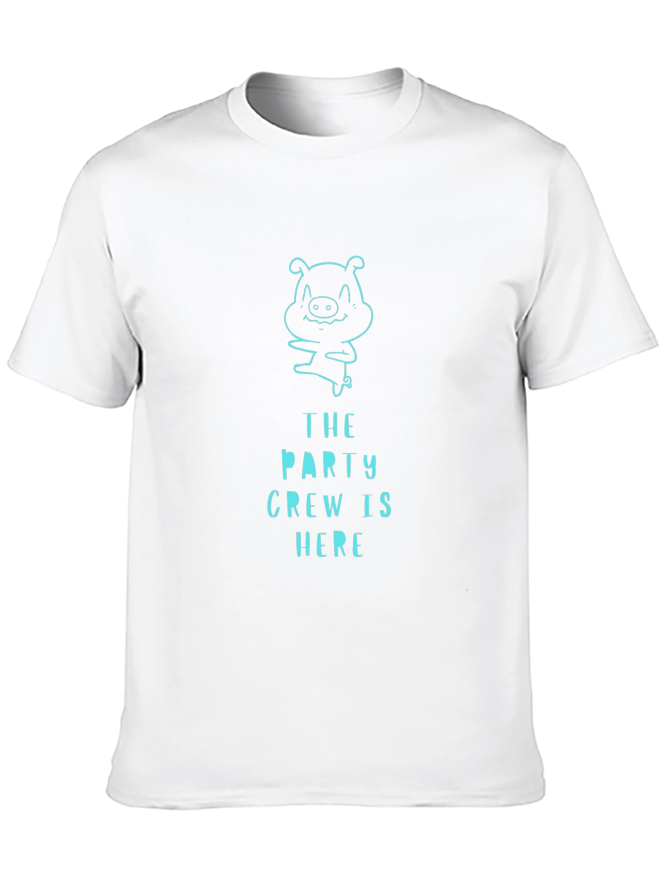 Party Crew Pig Graphic Tee - Black T-Shirt