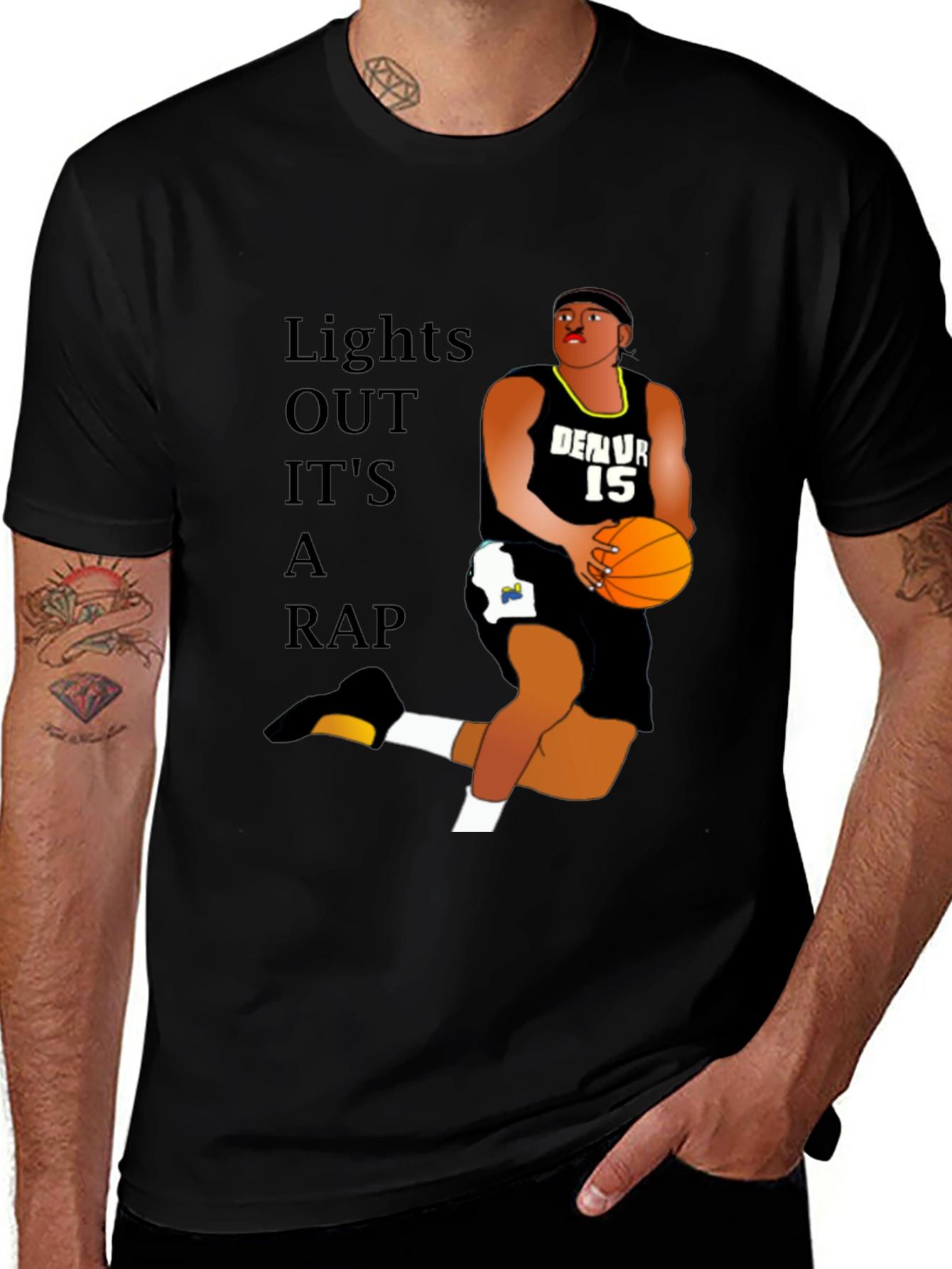 Lights Out Its a Rap Graphic T-Shirt