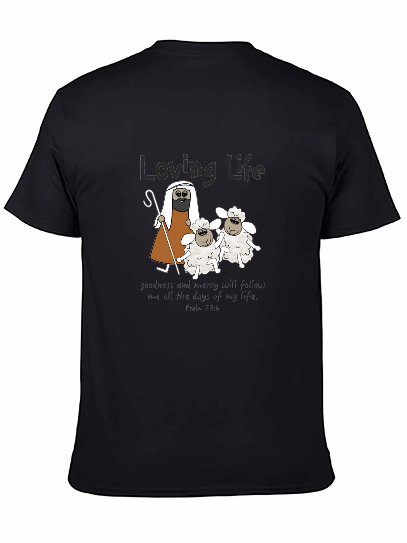 Loving Life Sheep Graphic T-Shirt