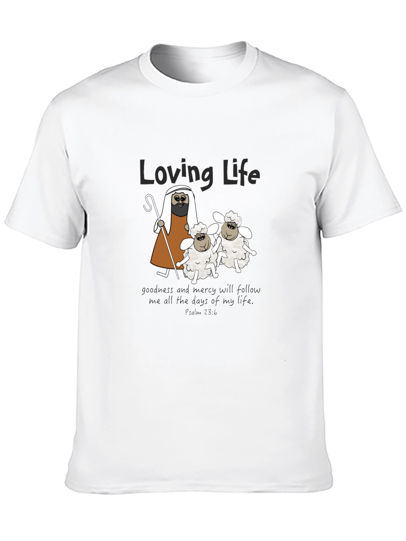 Loving Life Sheep Graphic T-Shirt