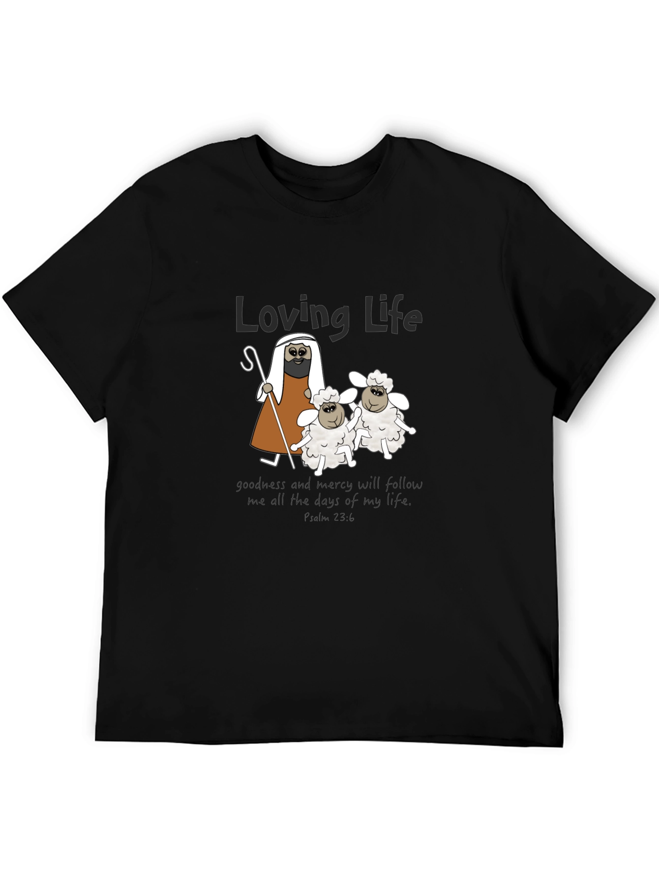 Loving Life Sheep Graphic T-Shirt