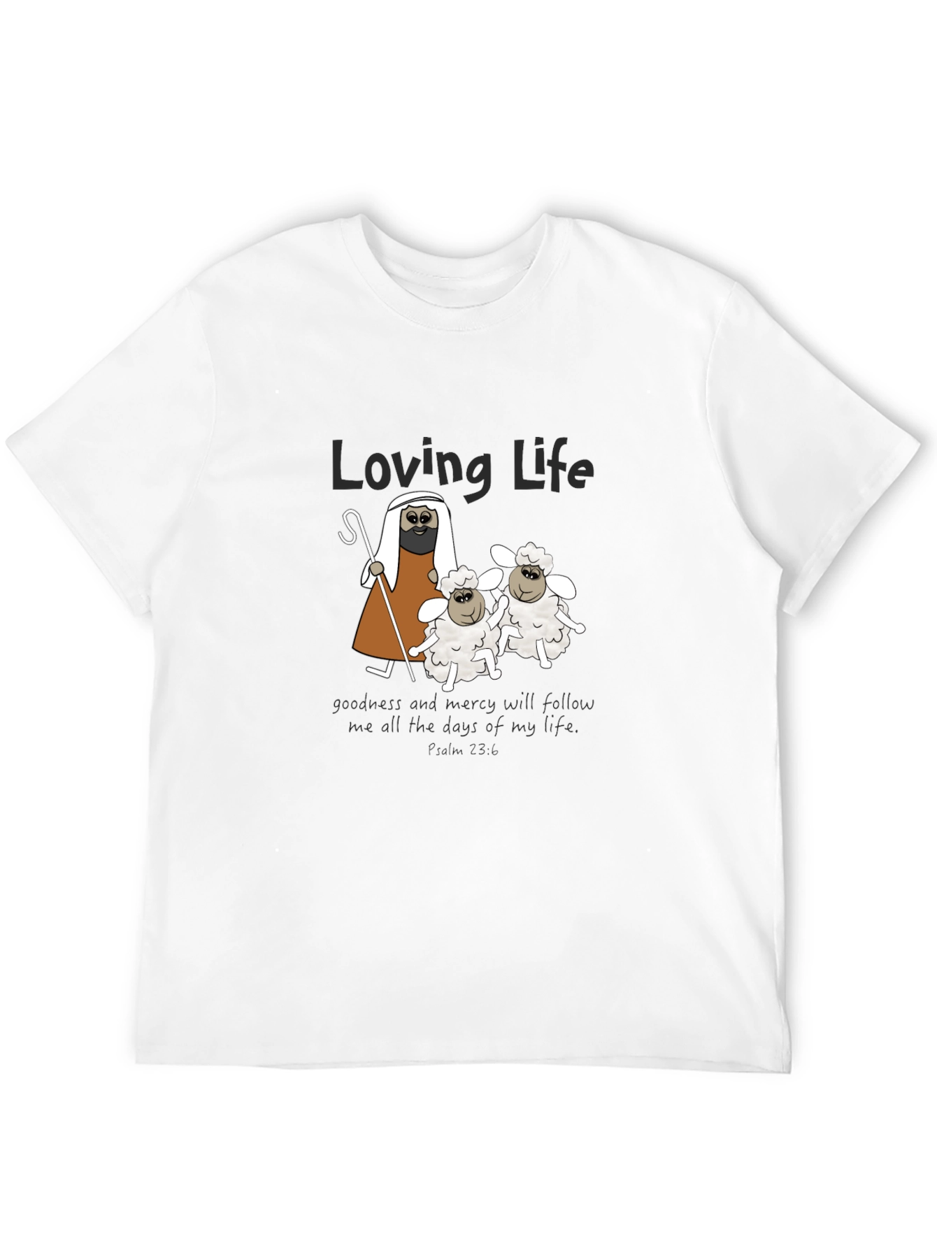 Loving Life Sheep Graphic T-Shirt