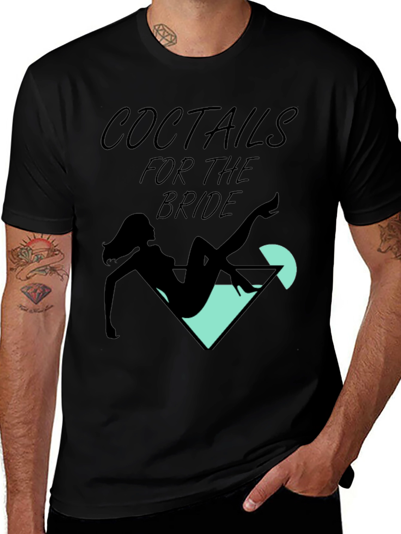 Cocktails for the Bride Graphic Tee