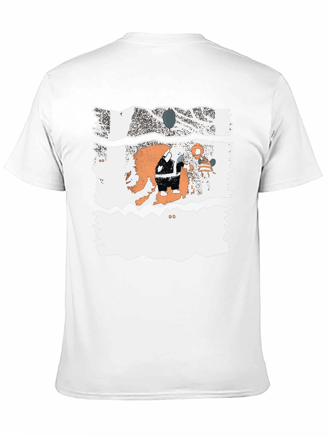Unique Graphic Print Black Cotton Blend Casual T-Shirt