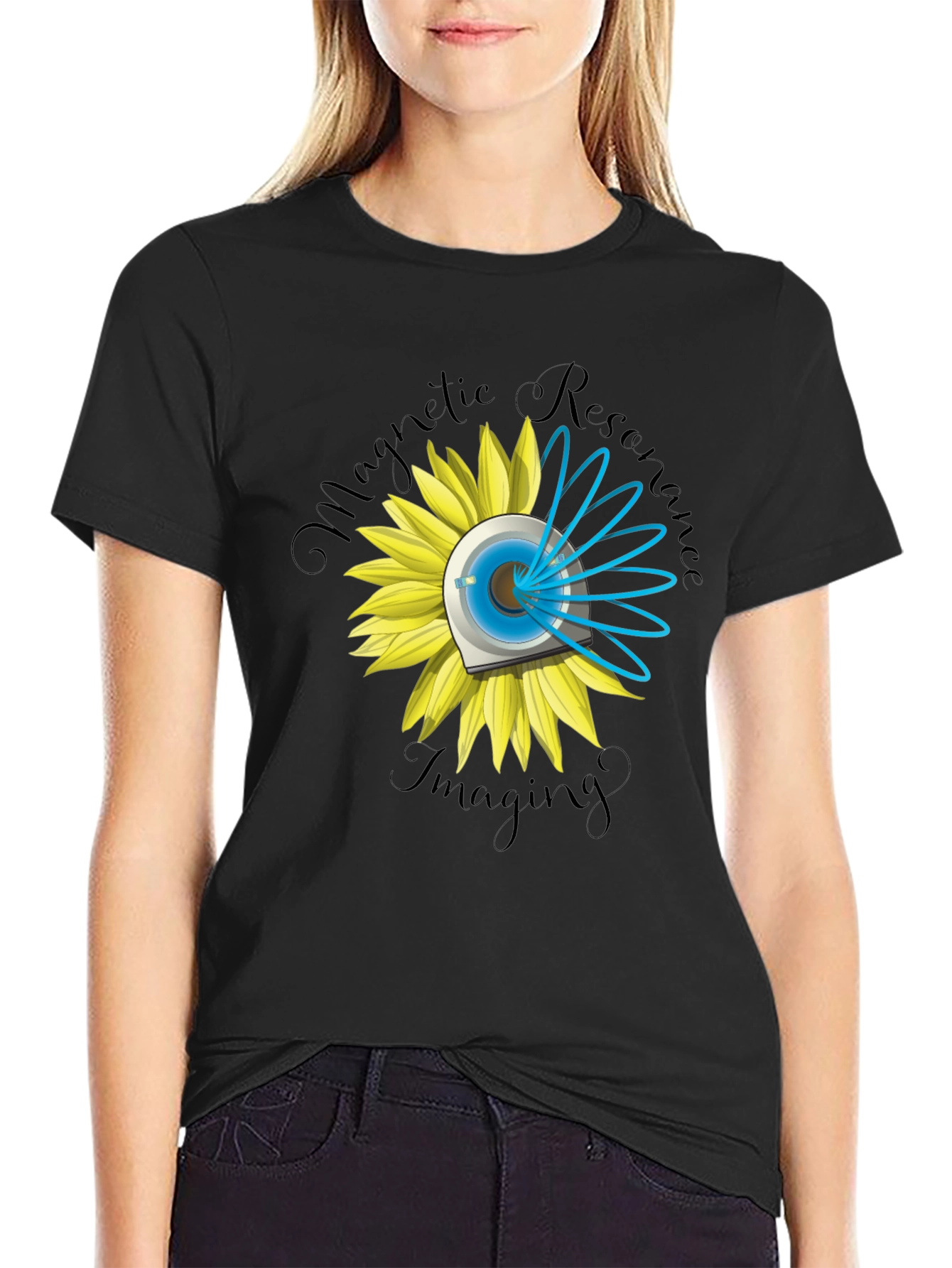 Magnetic Resonance Imaging Sunflower T-Shirt