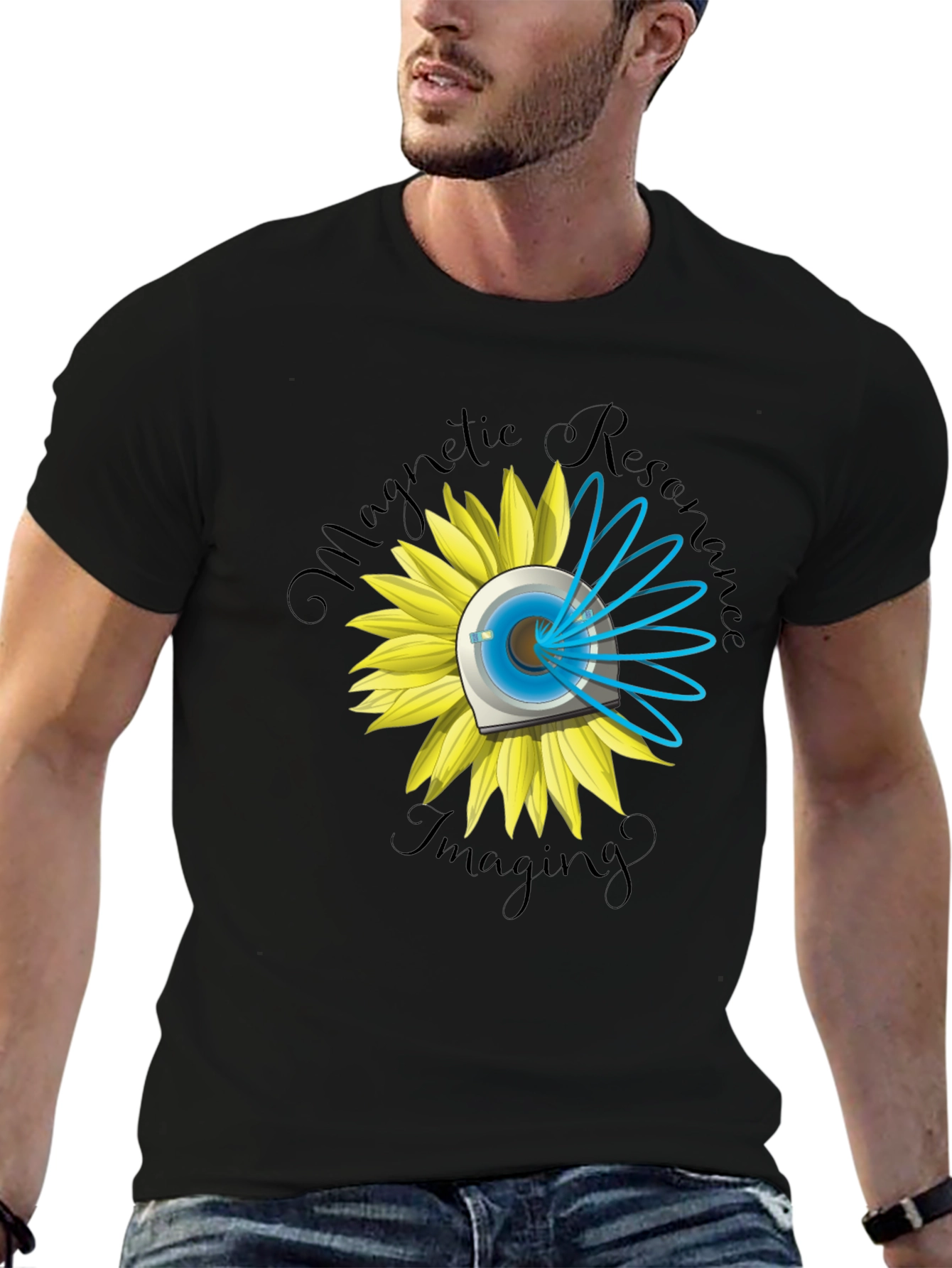 Magnetic Resonance Imaging Sunflower T-Shirt