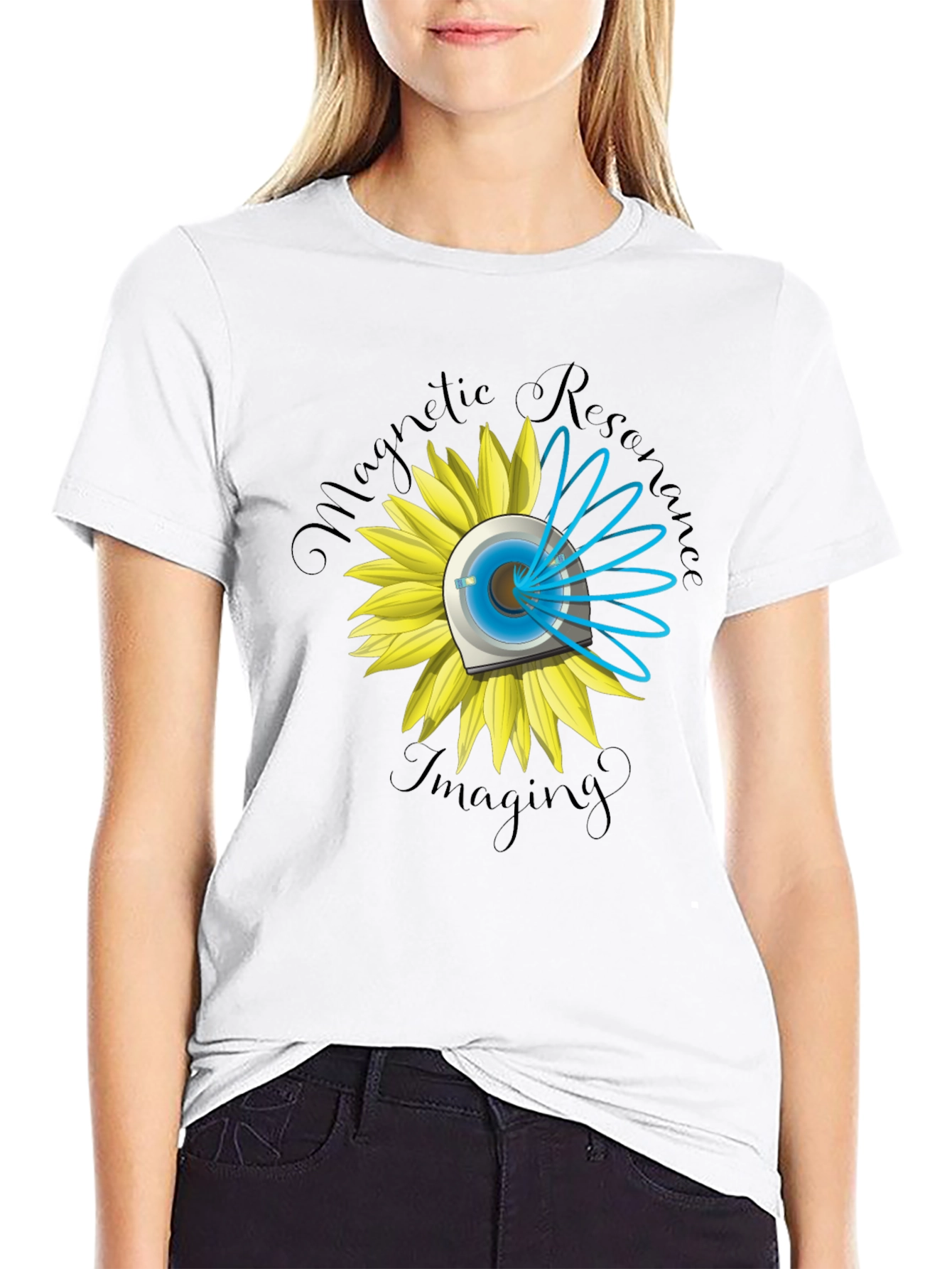 Magnetic Resonance Imaging Sunflower T-Shirt