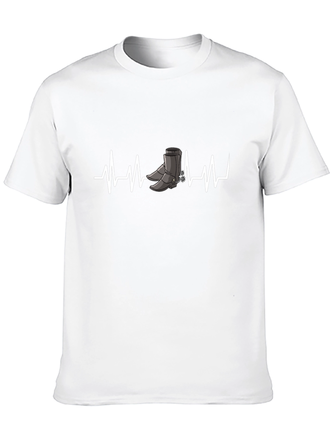 Cowboy Boots Heartbeat Graphic Tee