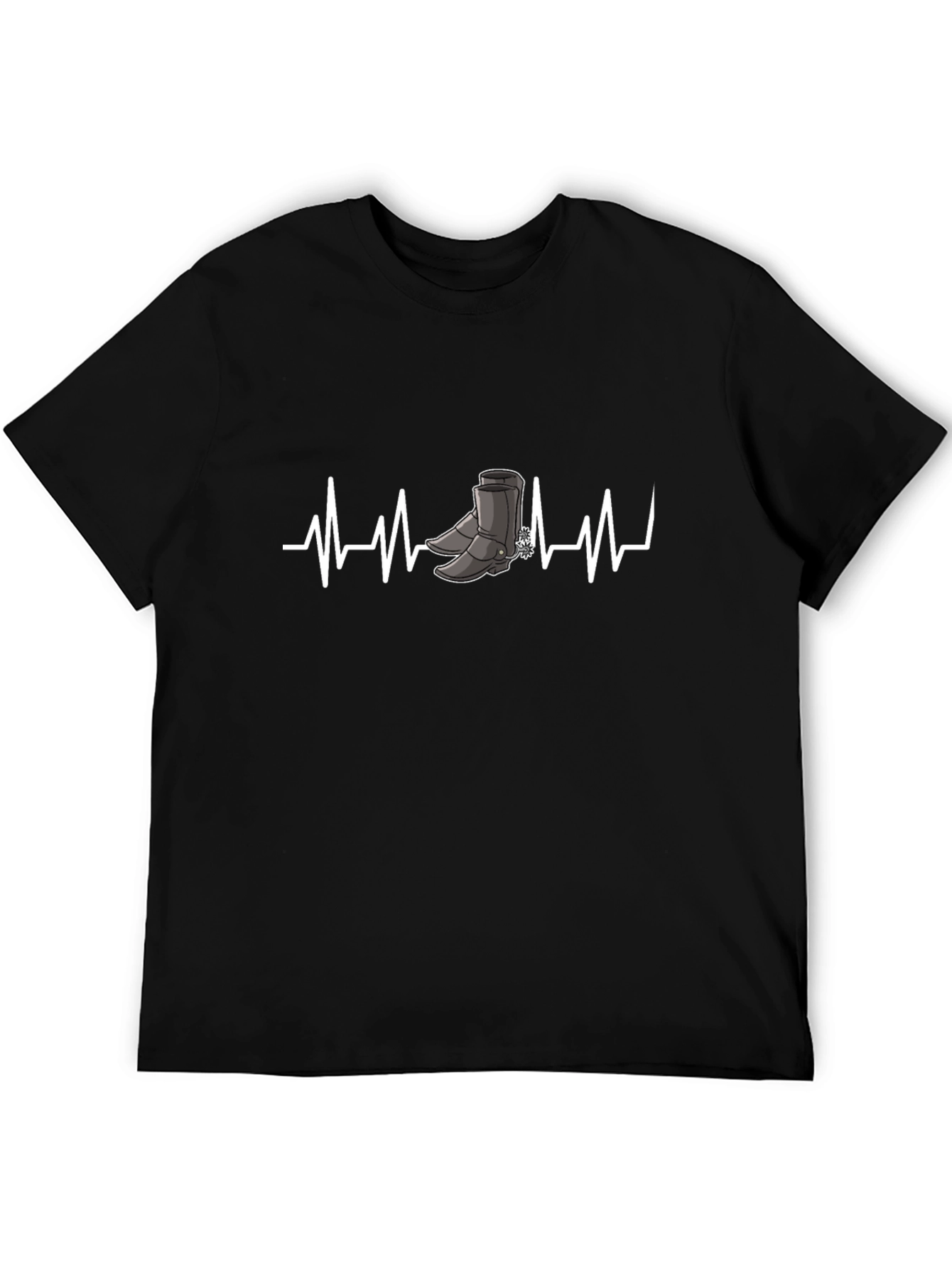 Cowboy Boots Heartbeat Graphic Tee