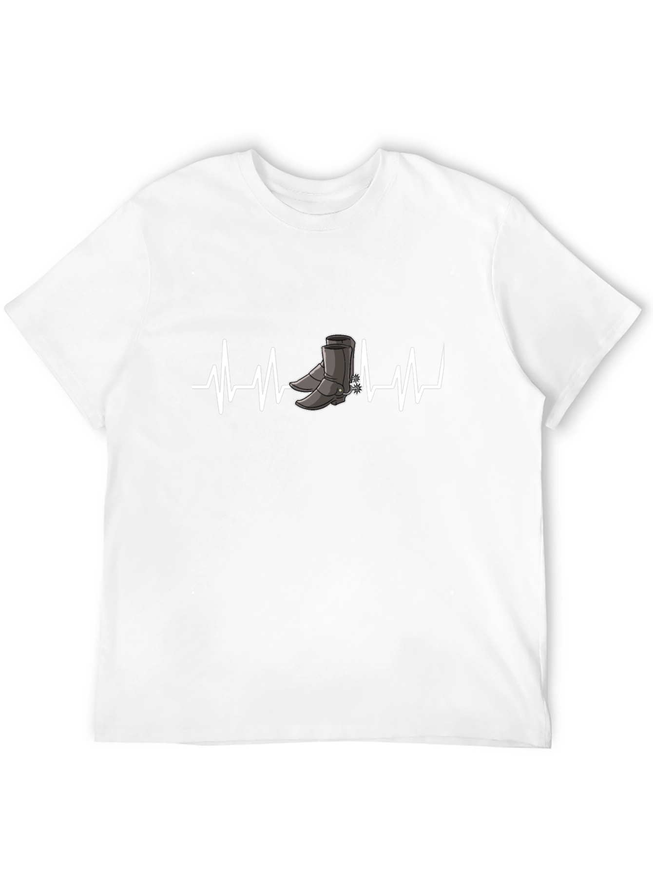 Cowboy Boots Heartbeat Graphic Tee