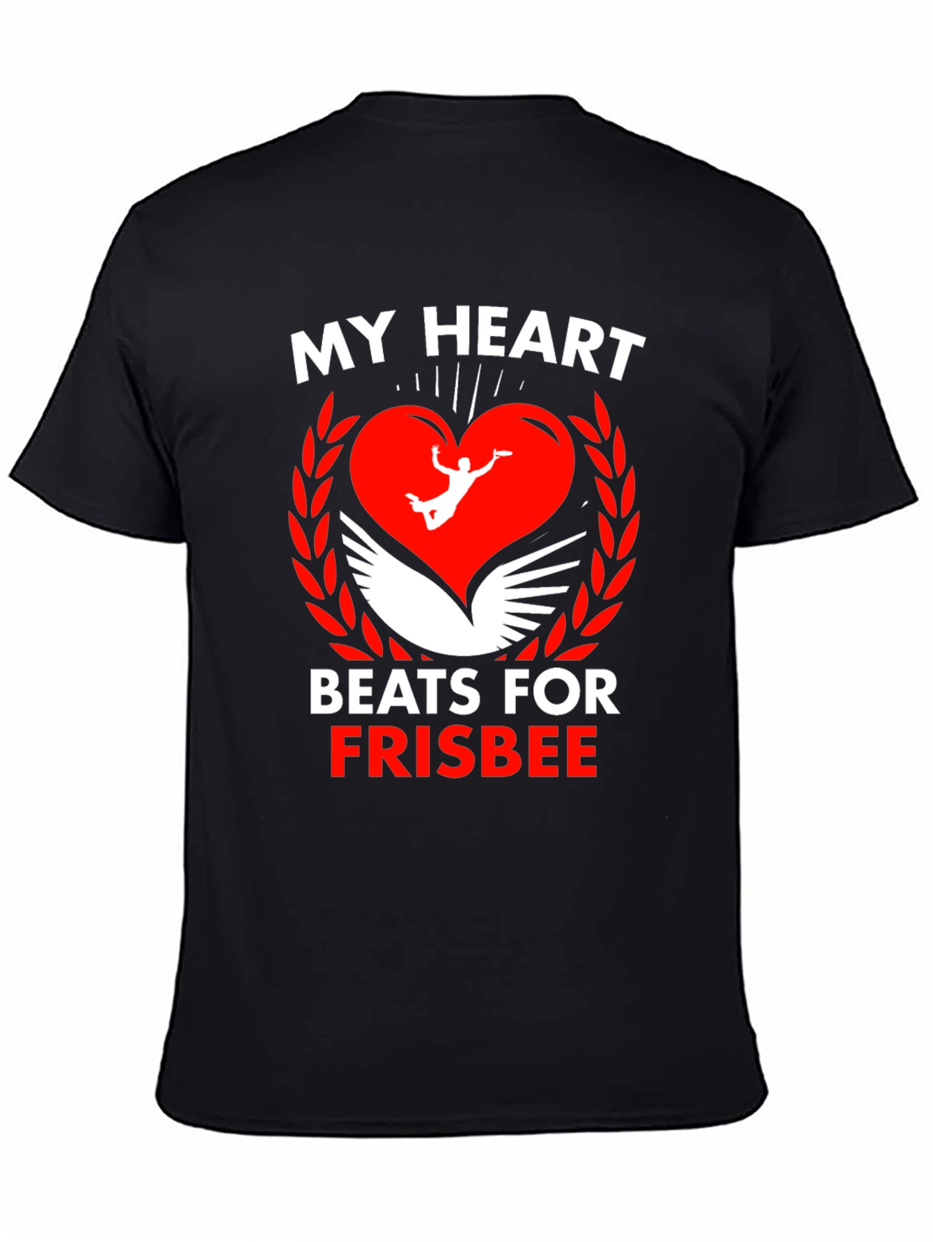 Frisbee Heartbeat Graphic Tee