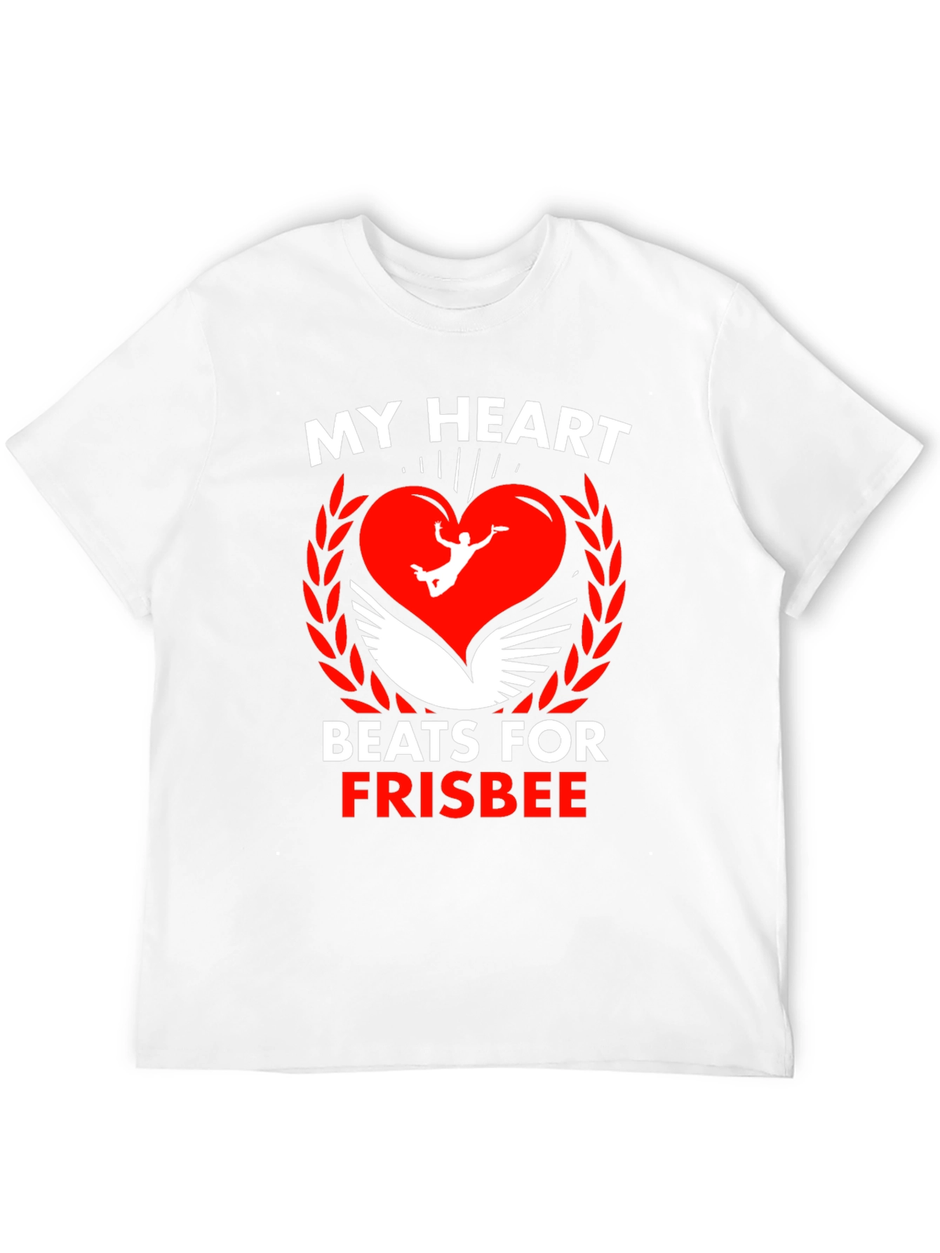 Frisbee Heartbeat Graphic Tee