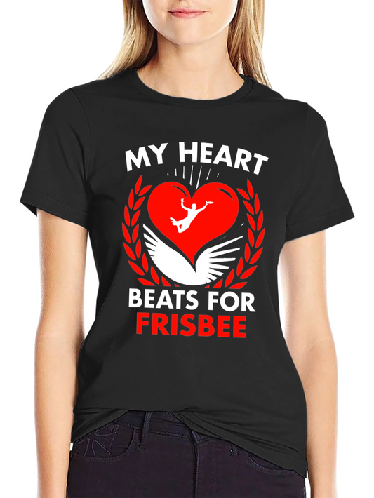 Frisbee Heartbeat Graphic Tee