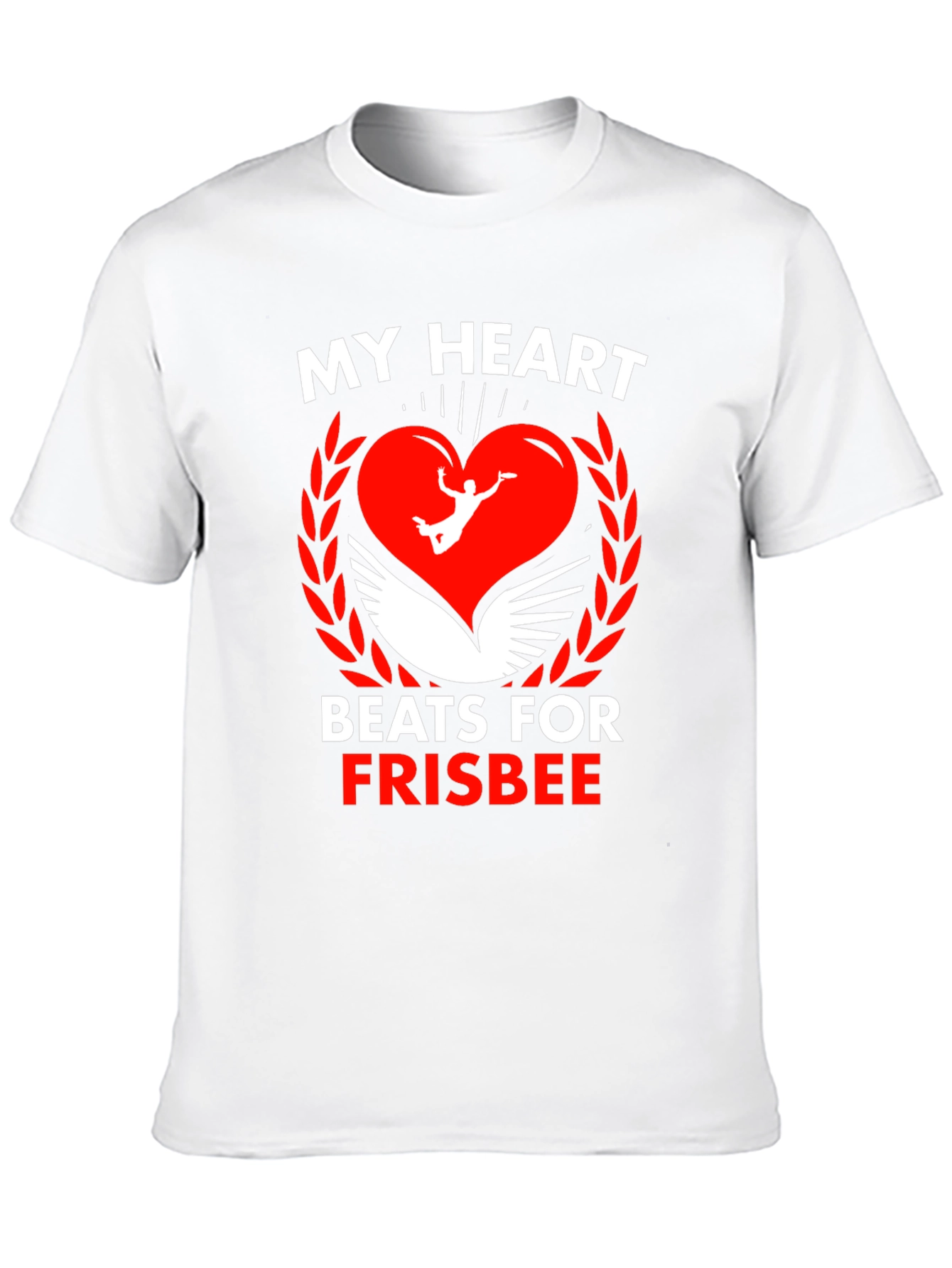 Frisbee Heartbeat Graphic Tee