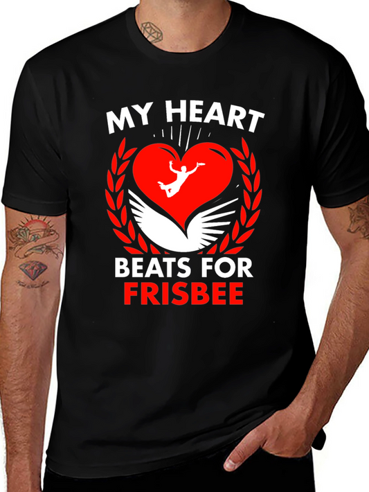 Frisbee Heartbeat Graphic Tee