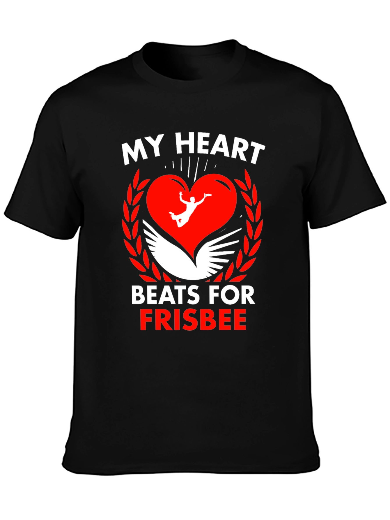 Frisbee Heartbeat Graphic Tee