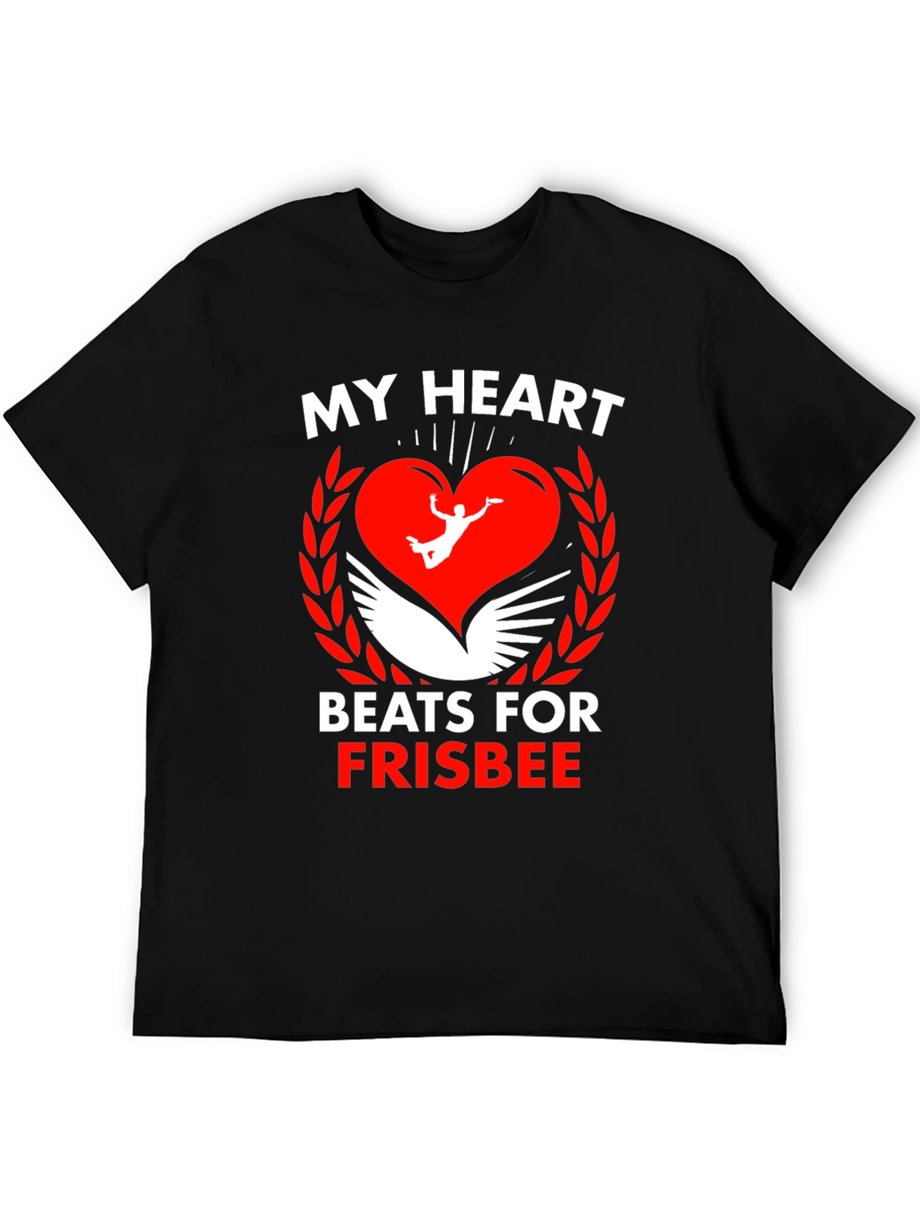 Frisbee Heartbeat Graphic Tee
