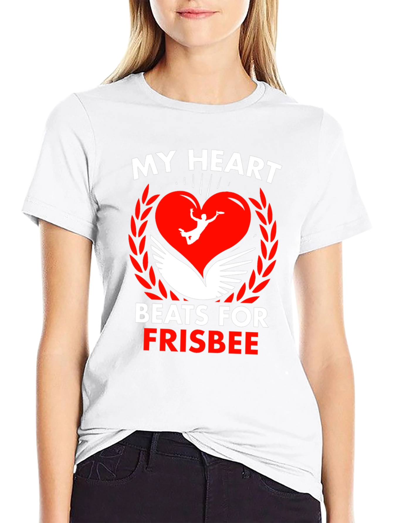 Frisbee Heartbeat Graphic Tee