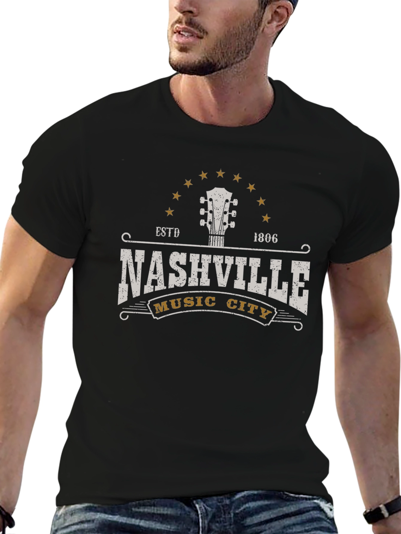 Nashville Music City Graphic T-Shirt