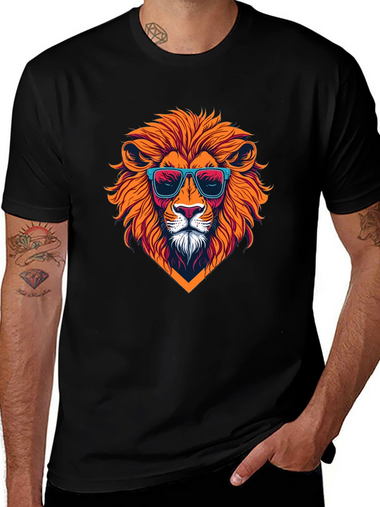 Cool Lion Graphic T-Shirt - Mens Black Tee