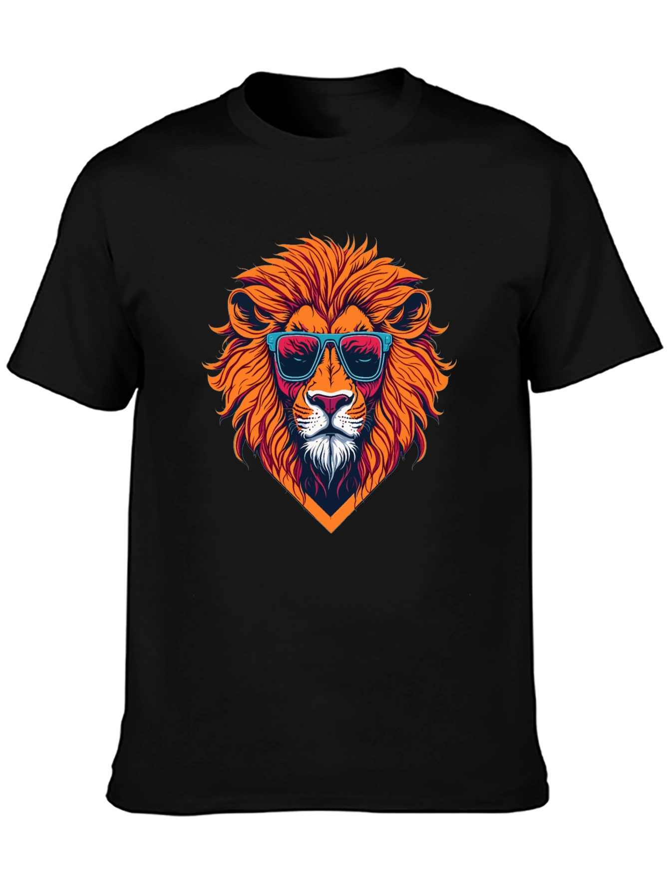 Cool Lion Graphic T-Shirt - Mens Black Tee