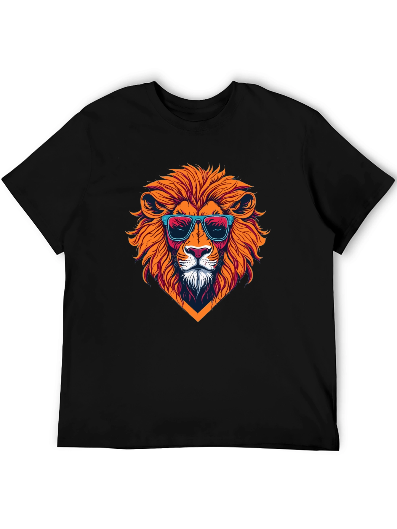 Cool Lion Graphic T-Shirt - Mens Black Tee
