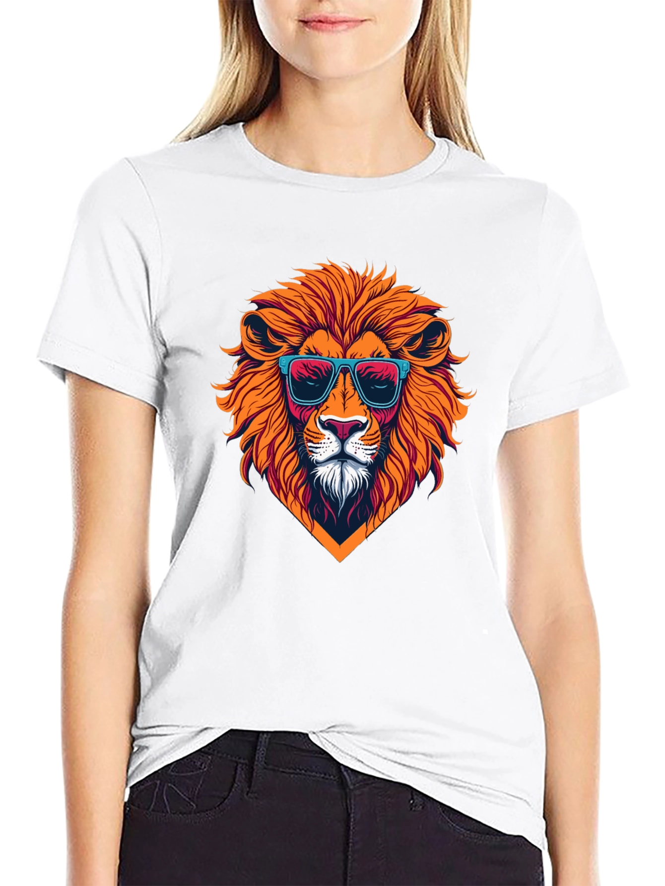 Cool Lion Graphic T-Shirt - Mens Black Tee